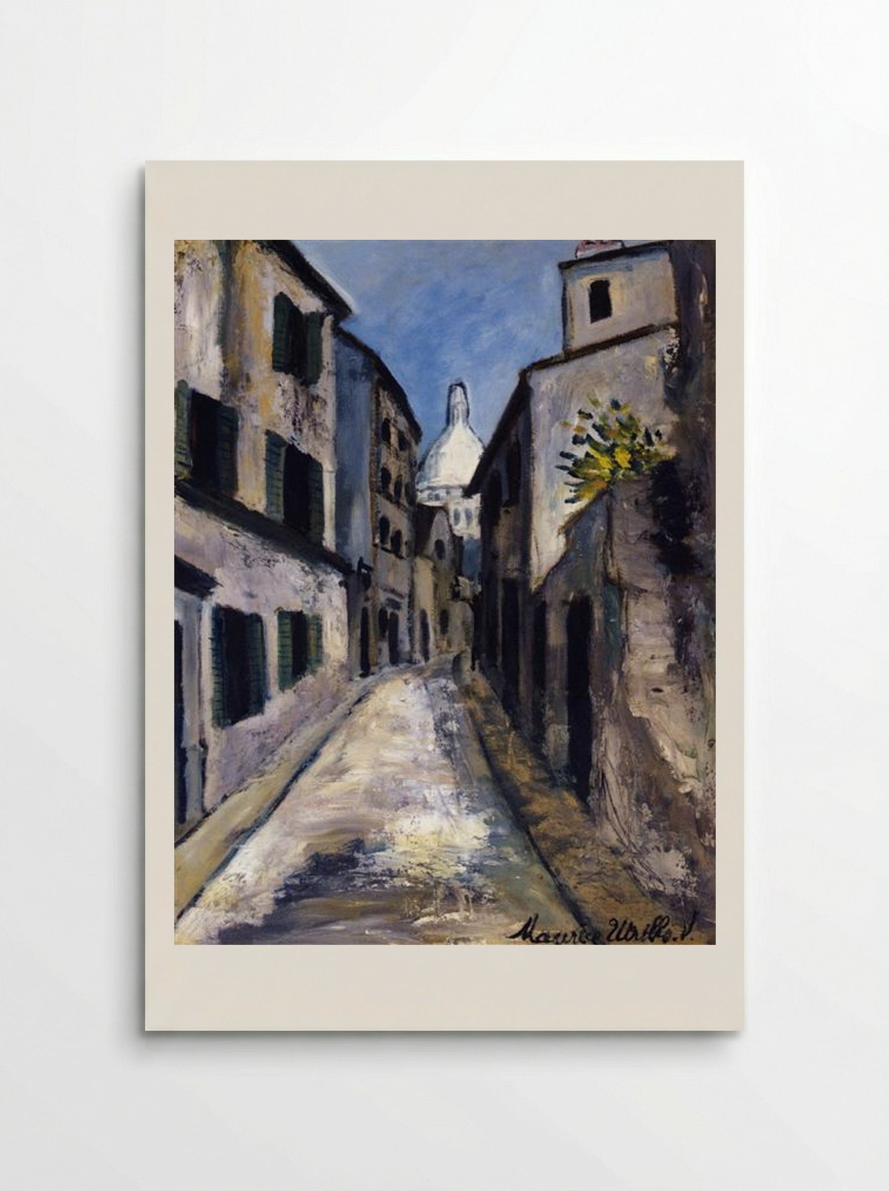 Rue Saint-Rustique, Montmartre - Maurice Utrillo - Poster