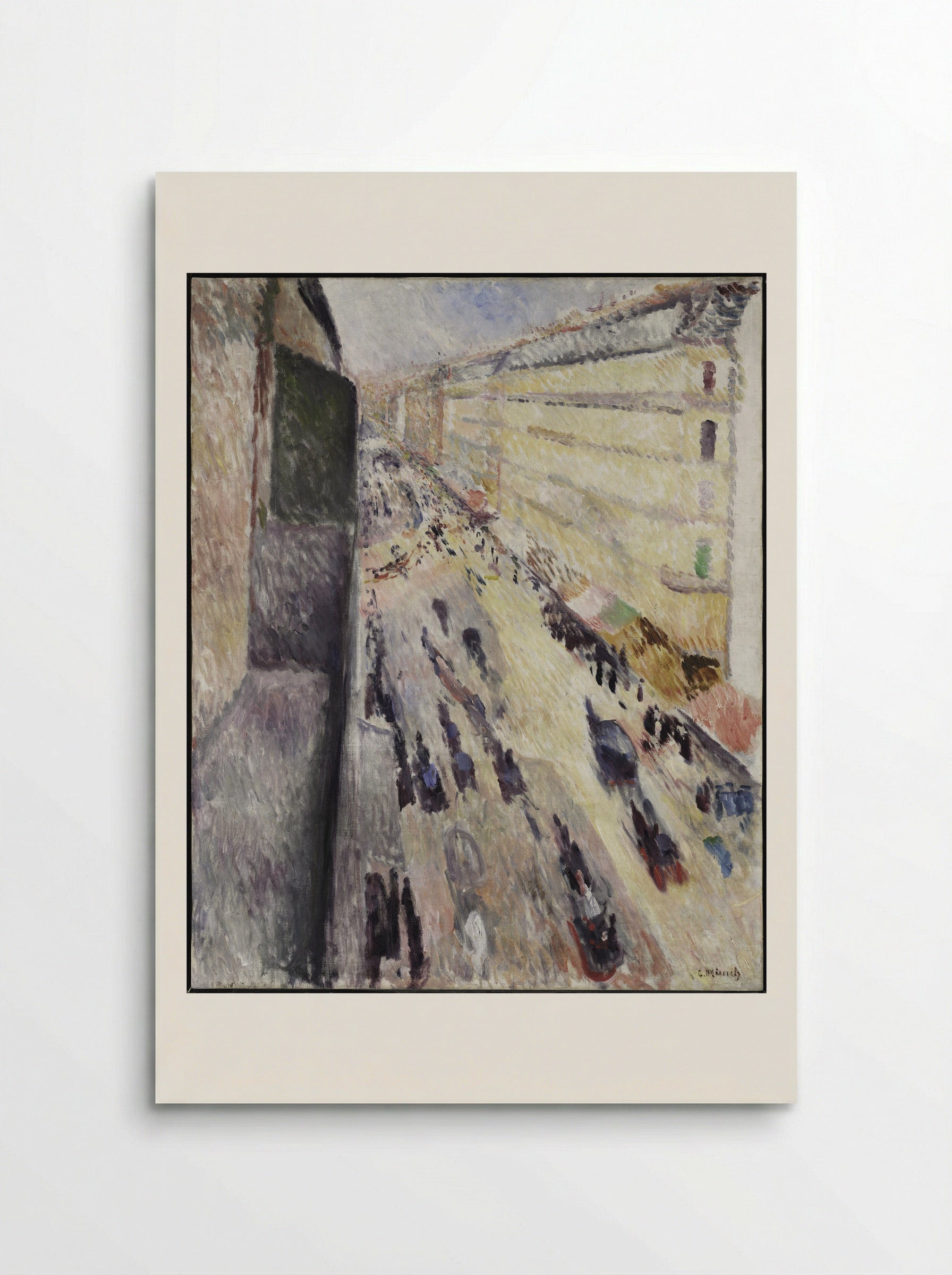 Rue de Rivoli - Edvard Munch - Poster