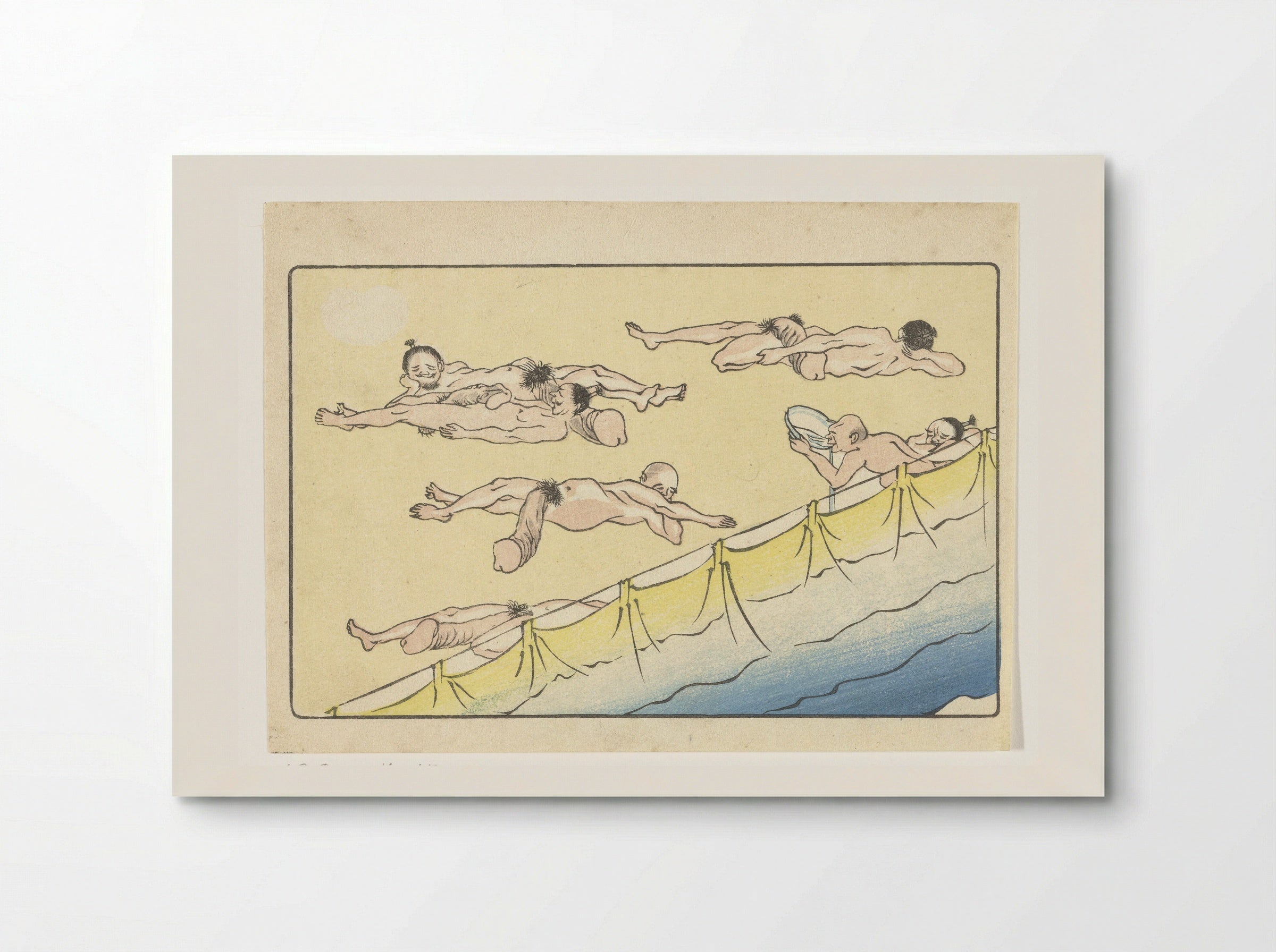 Rustende mannen - Kawanabe Kyôsai - Poster