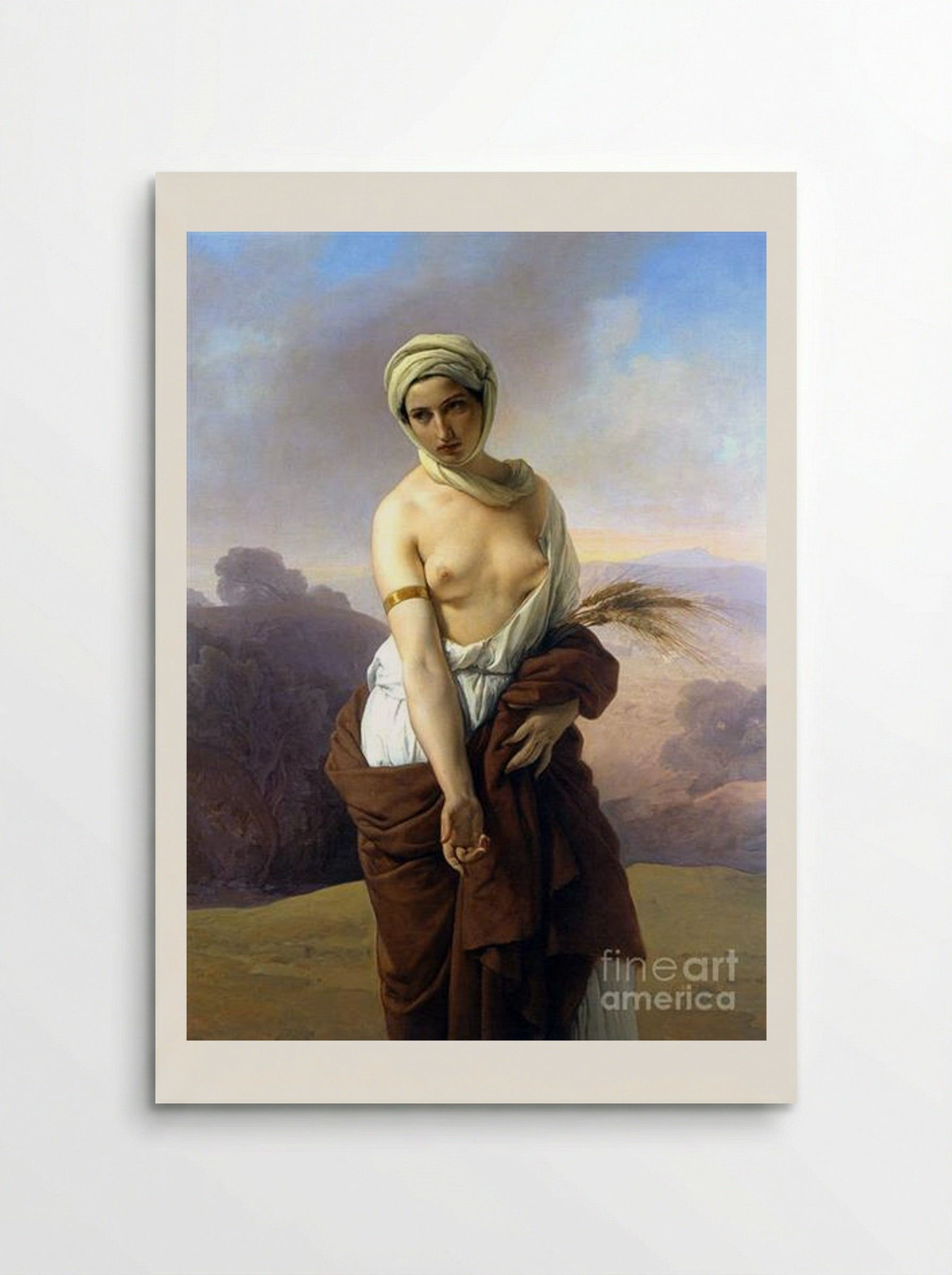 Ruth - Francesco Hayez - Poster