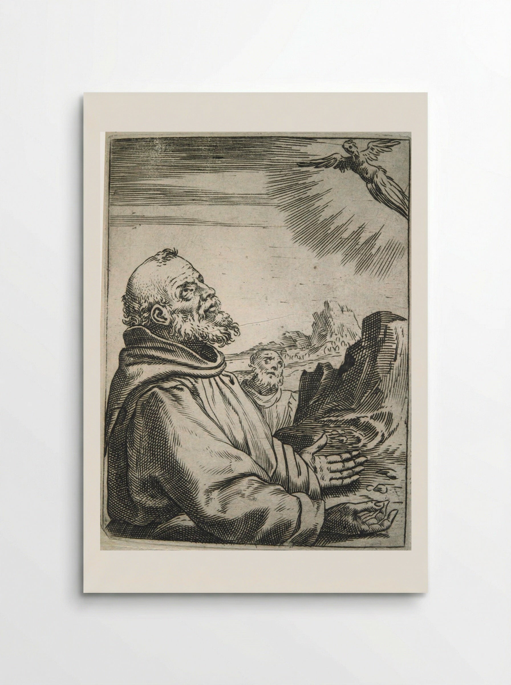 Saint Francis Receiving the Stigmata - Agostino Carracci - Poster