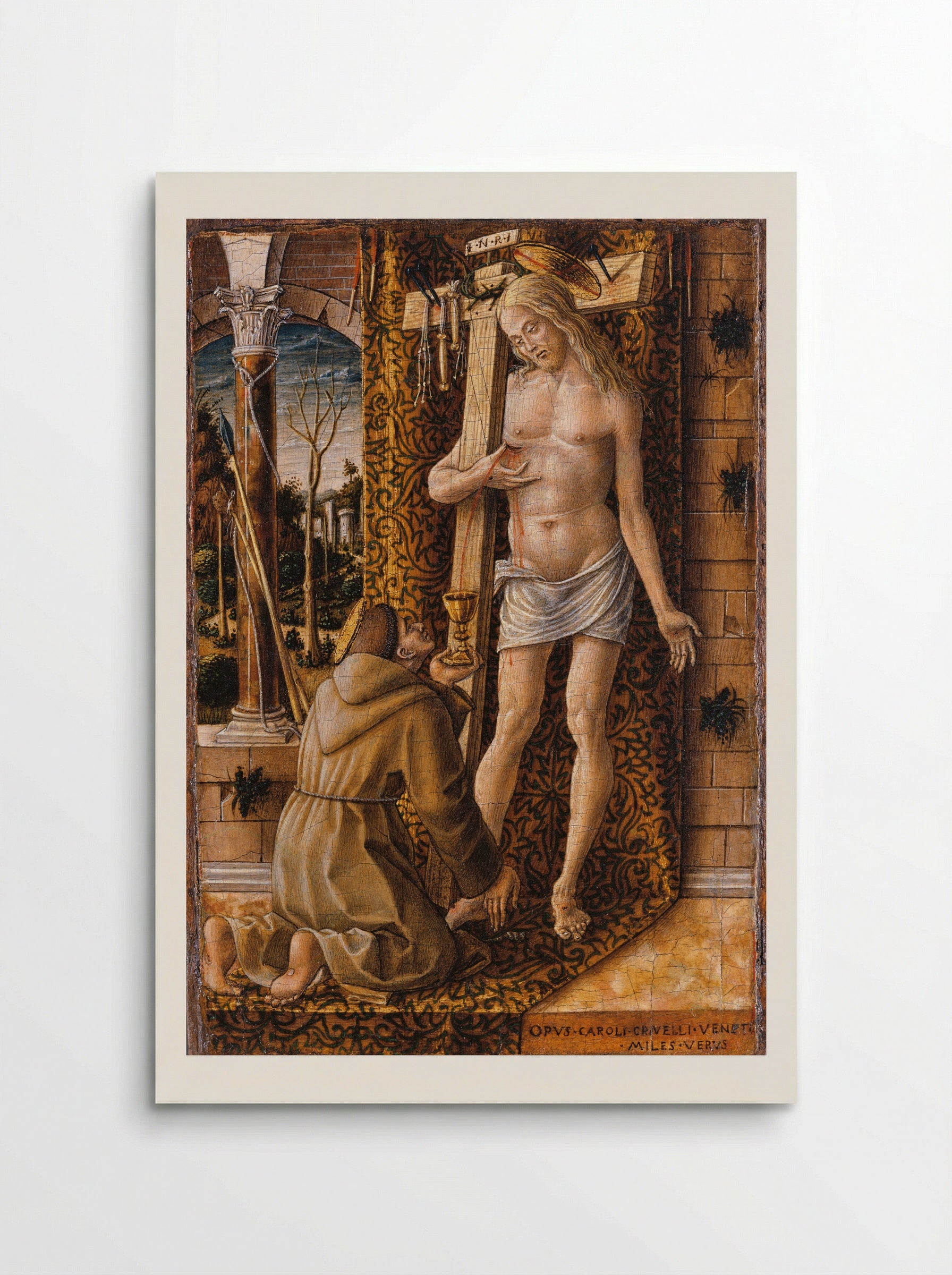 Saint Francis of Assisi and the Blood of Christ - Carlo Crivelli - Poster