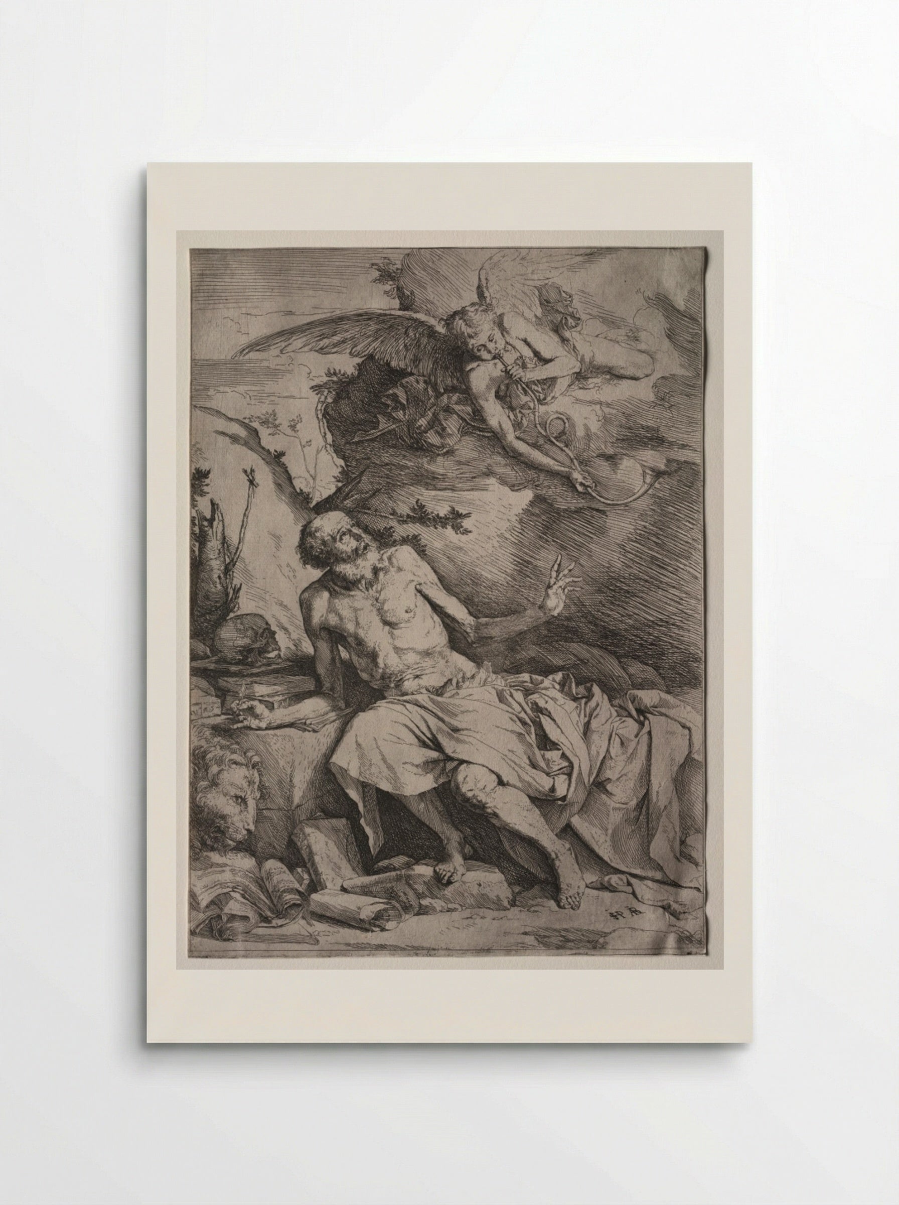 Saint Jerome Hearing the Trumpet of the Last Judgment - Jusepe de Ribera - Poster
