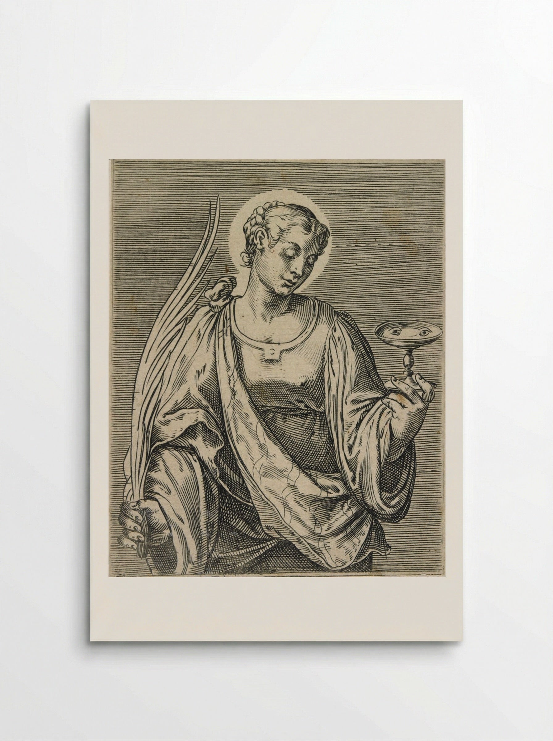 Saint Lucy - Agostino Carracci - Poster