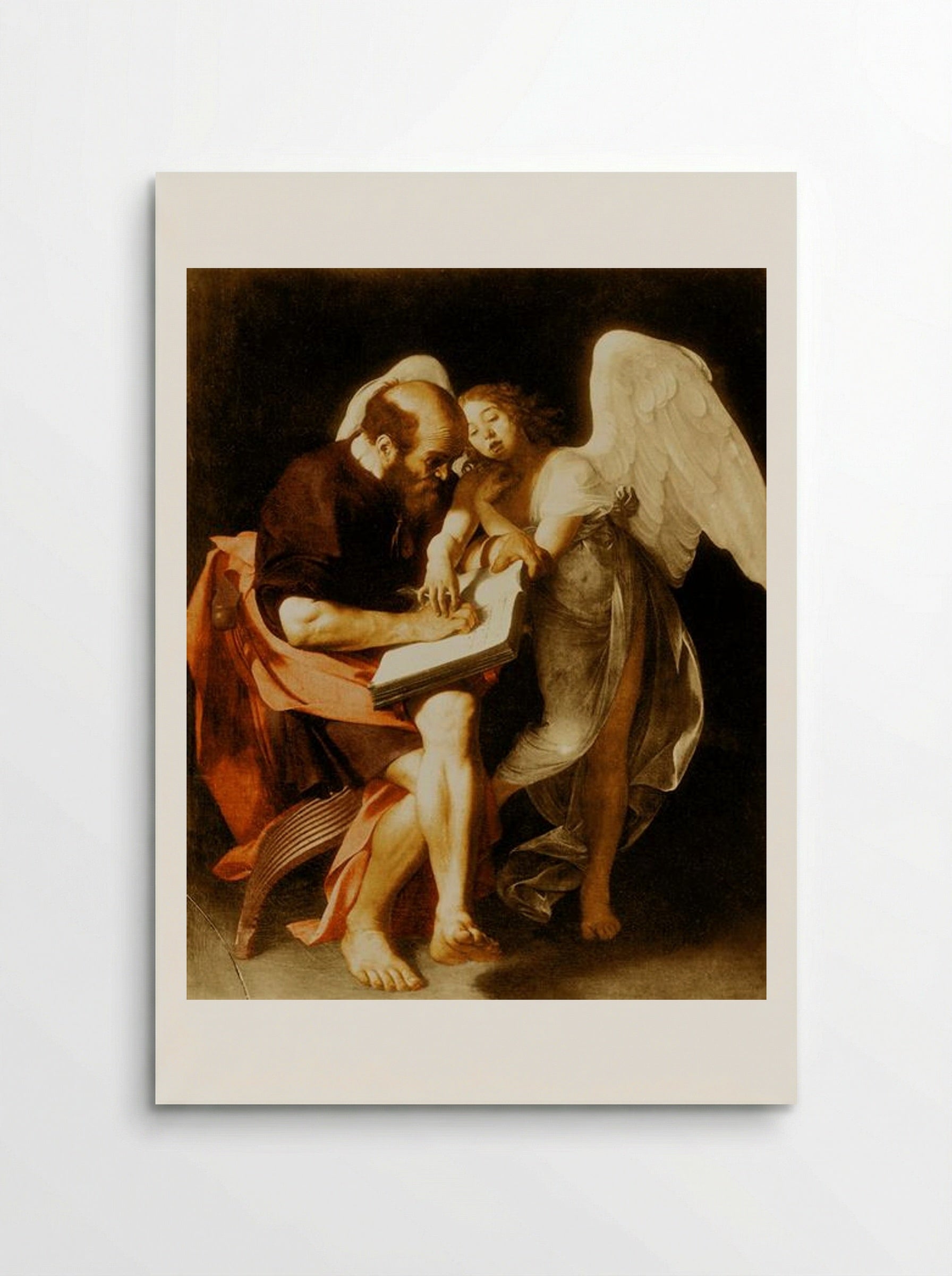 Saint Matthew and the Angel - Caravaggio - Poster