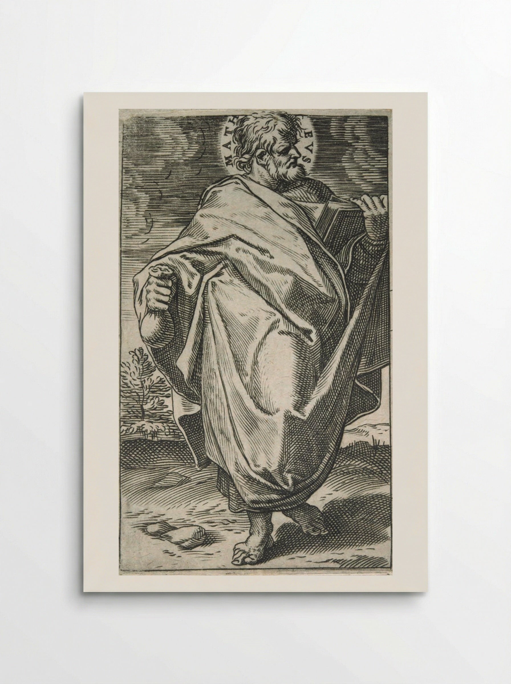 Saint Matthew - Agostino Carracci - Poster