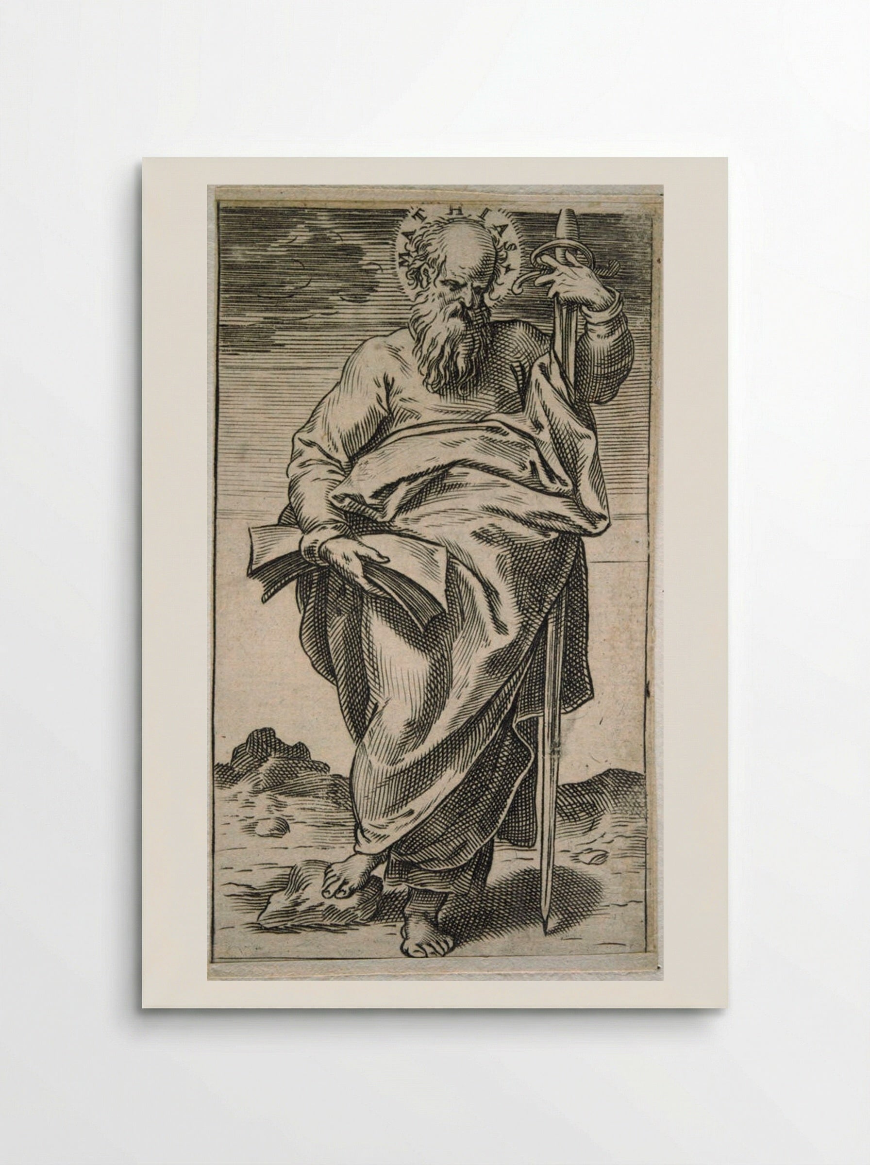 Saint Matthias - Agostino Carracci - Poster