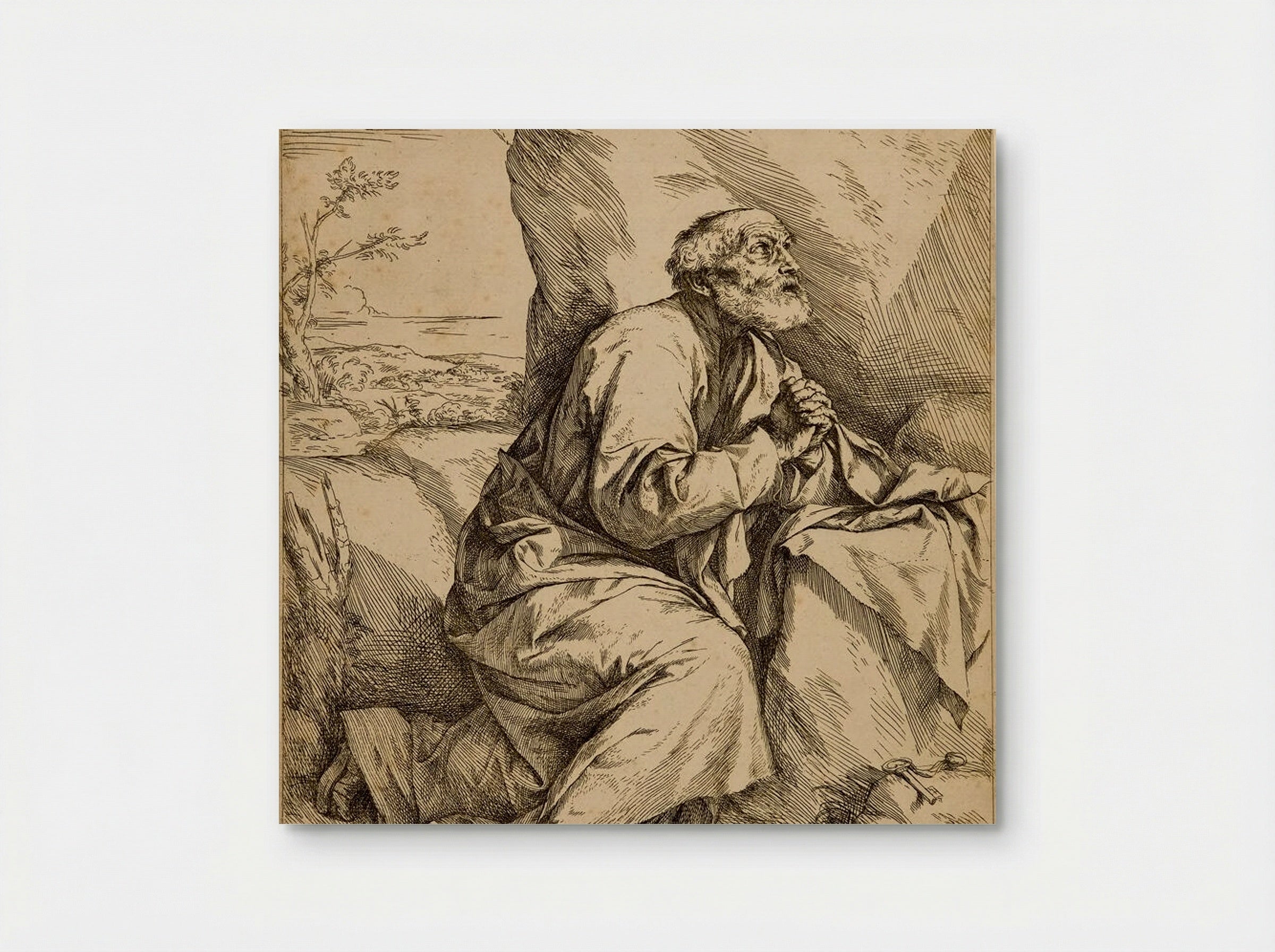 Saint Peter Penitent - Jusepe de Ribera - Poster