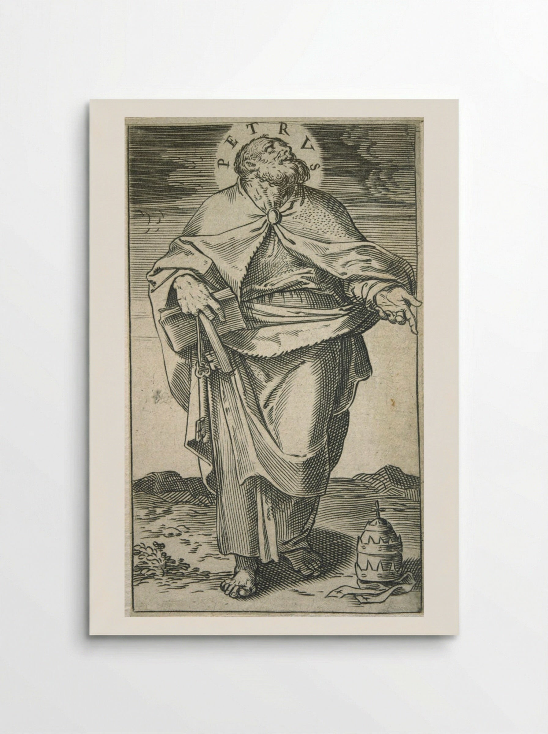 Saint Peter - Agostino Carracci - Poster
