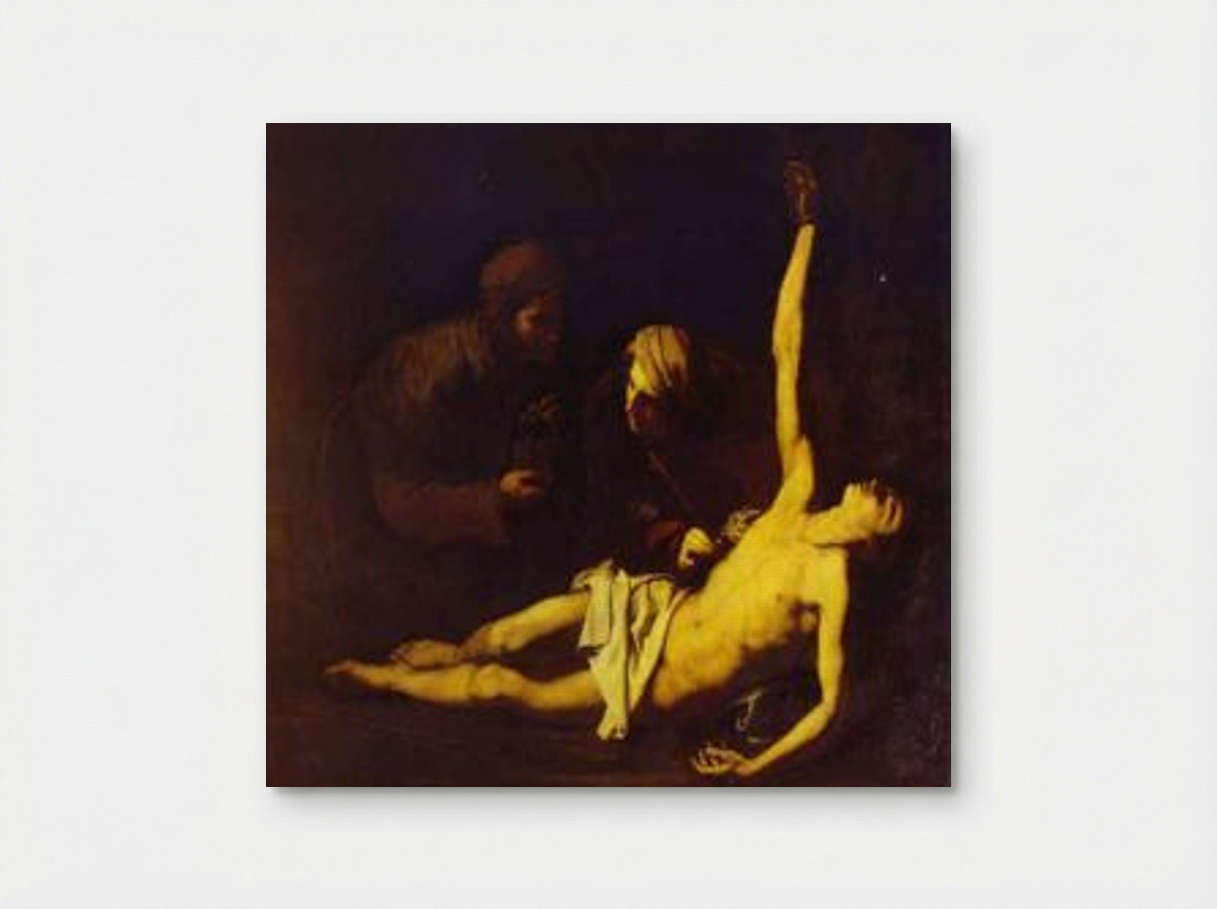 Saint Sebastian Attended by Saint Irene - Jusepe de Ribera - Poster