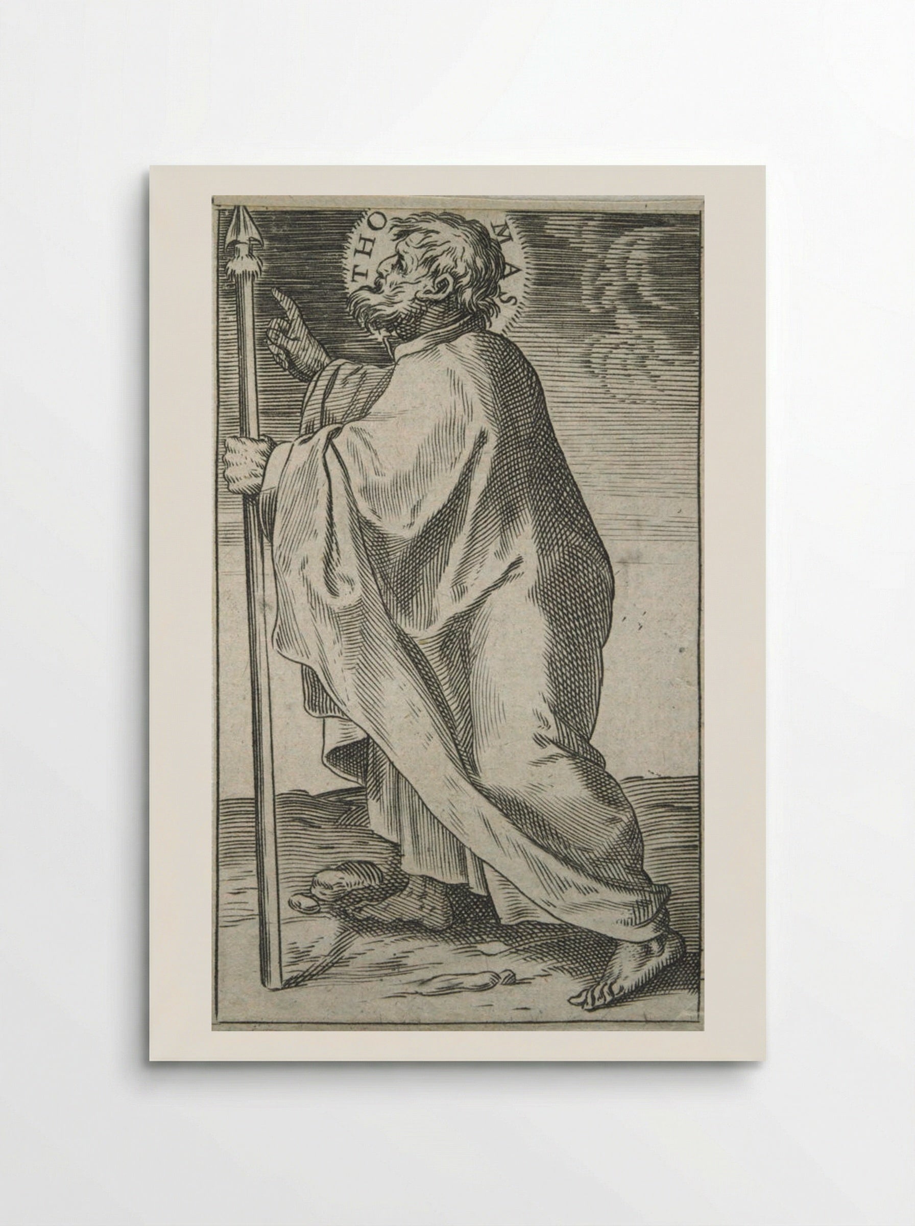 Saint Thomas - Agostino Carracci - Poster