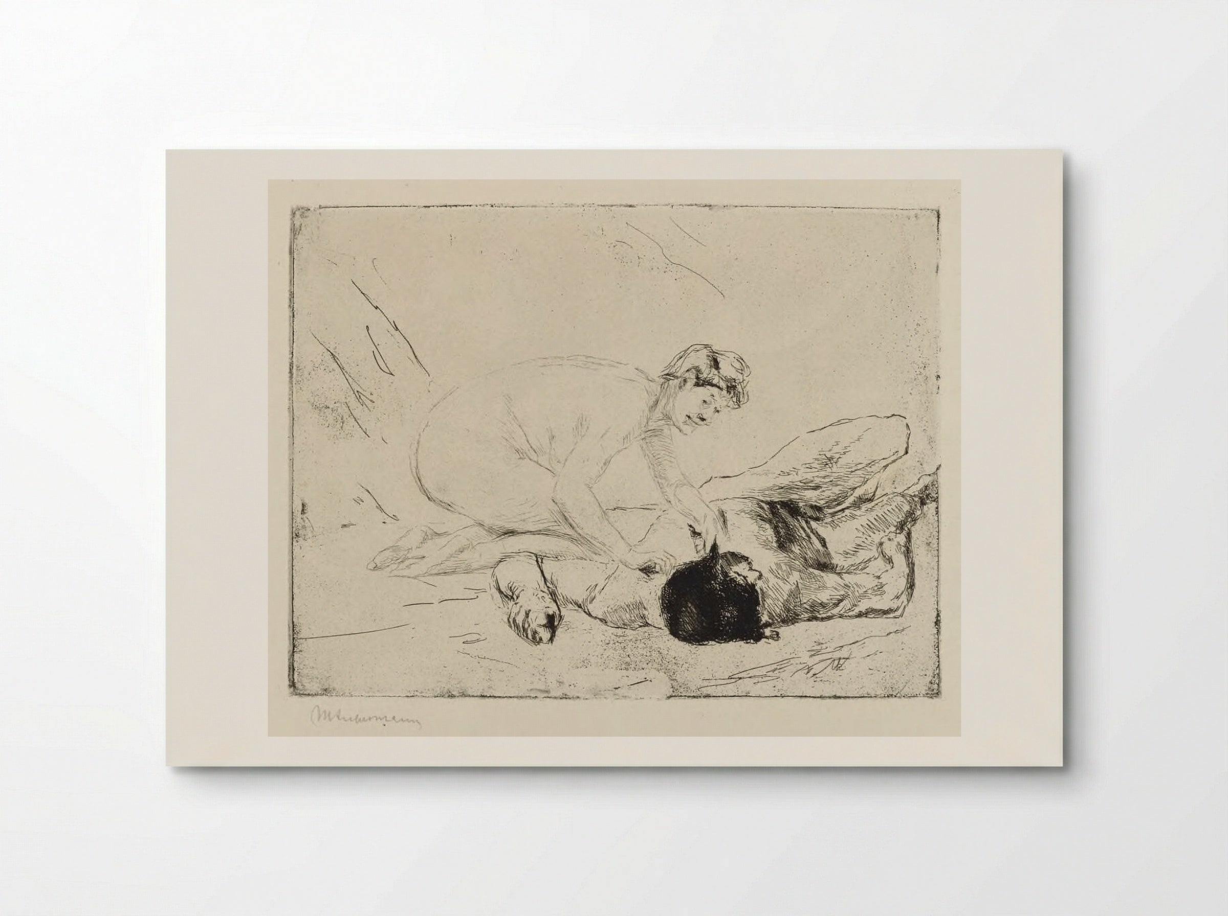 Samson and Delilah - Max Liebermann - Poster