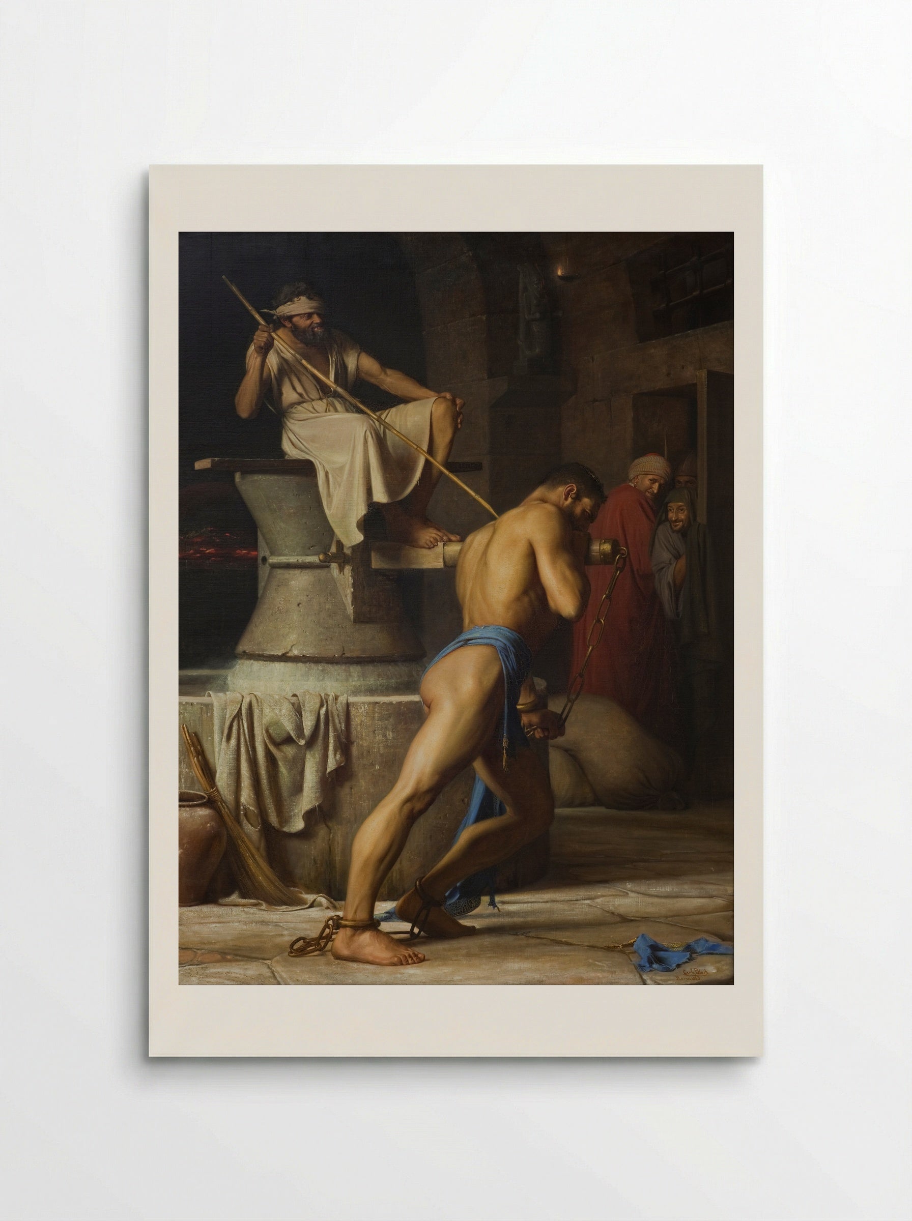 Samson in the Mill - Carl Bloch - Poster