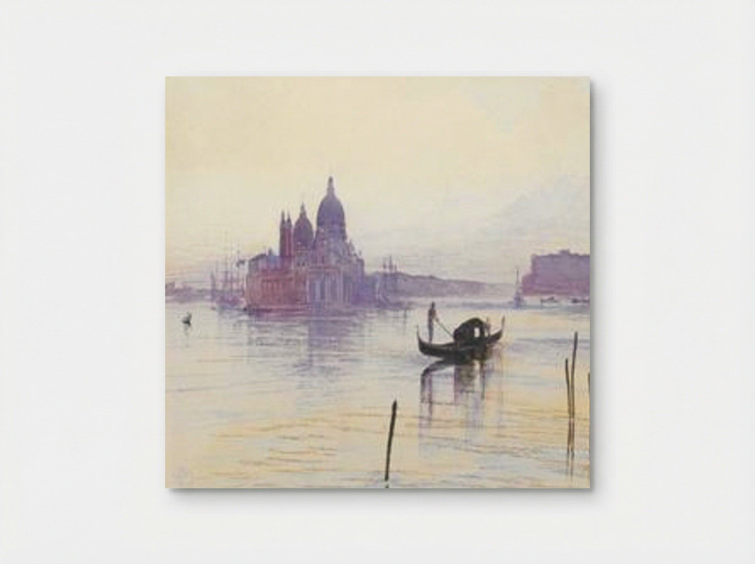 Santa Maria Della Salute from across the Bacino, Venice - Edward Lear - Poster