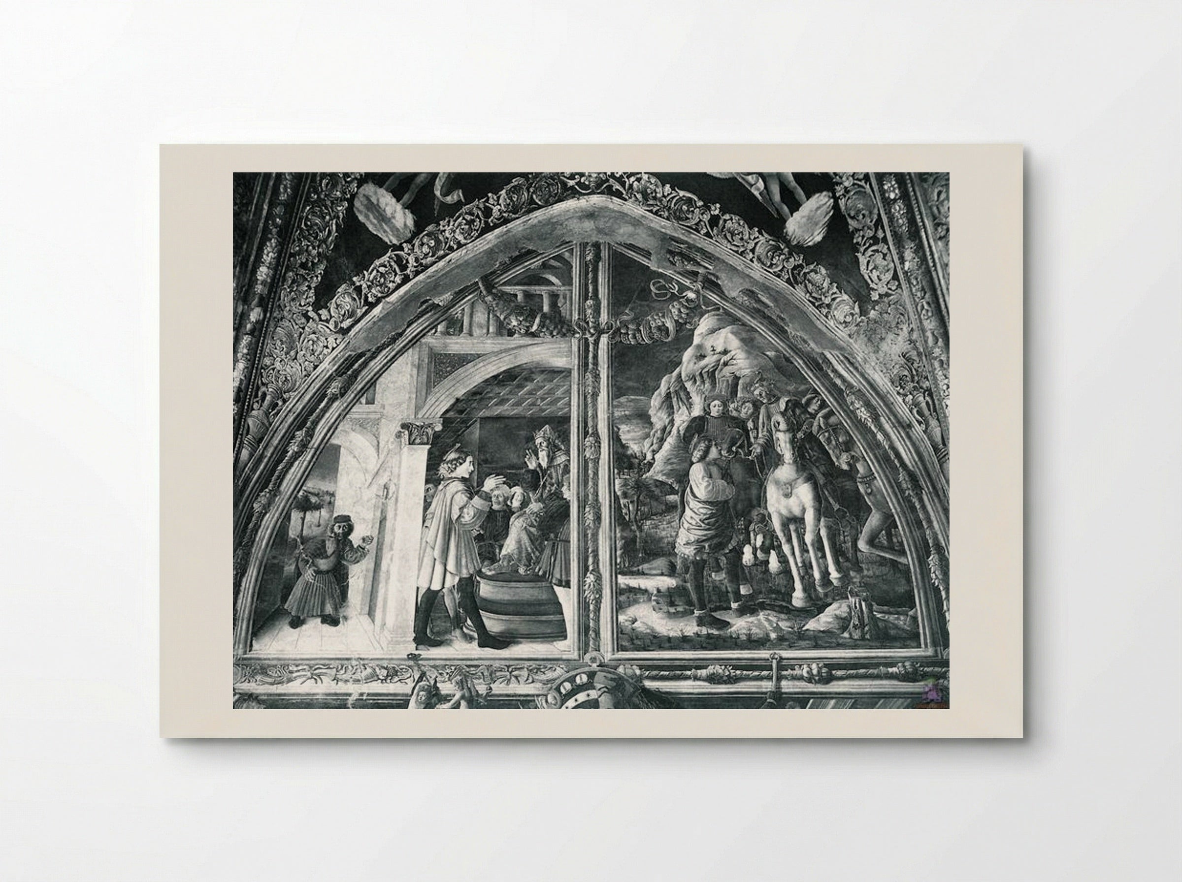 Scenes from the Life of St. Christopher - Andrea Mantegna - Poster