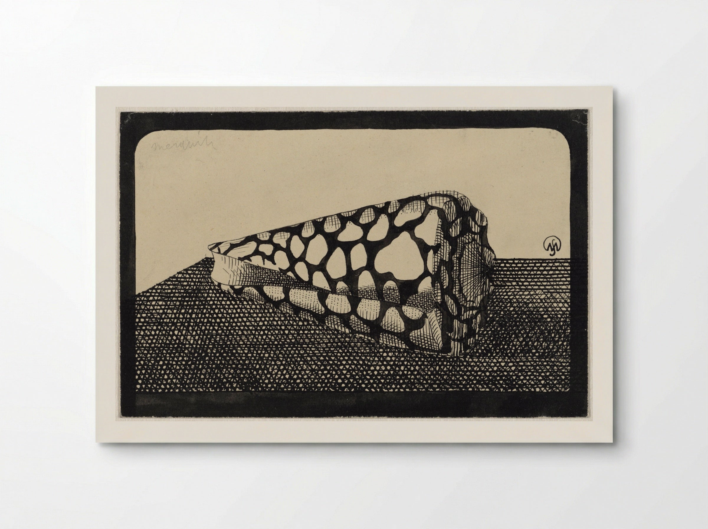 Schelp, naar links (Shell, Facing Left) - Samuel Jessurun de Mesquita - Poster