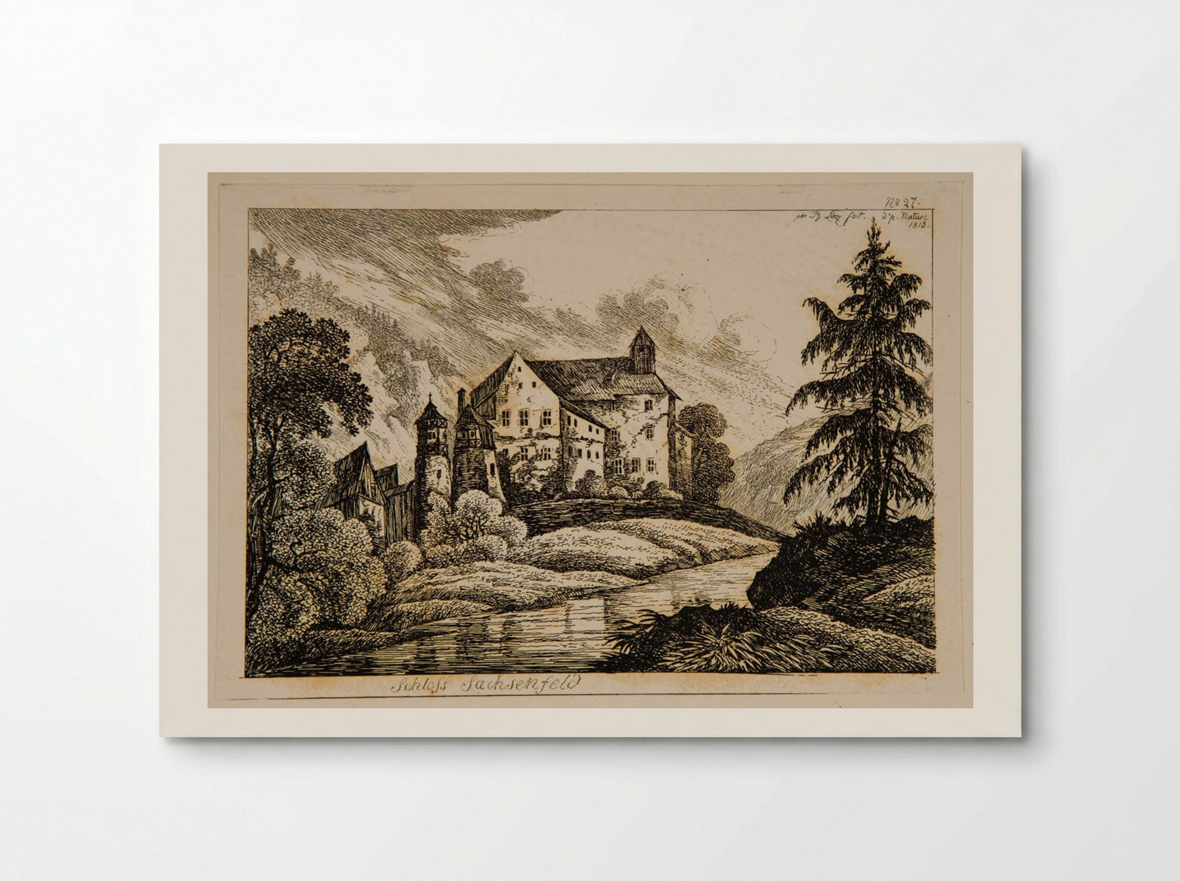 Schloss Sachsenfeld - Johann Philipp Wilhelm Lenz - Poster