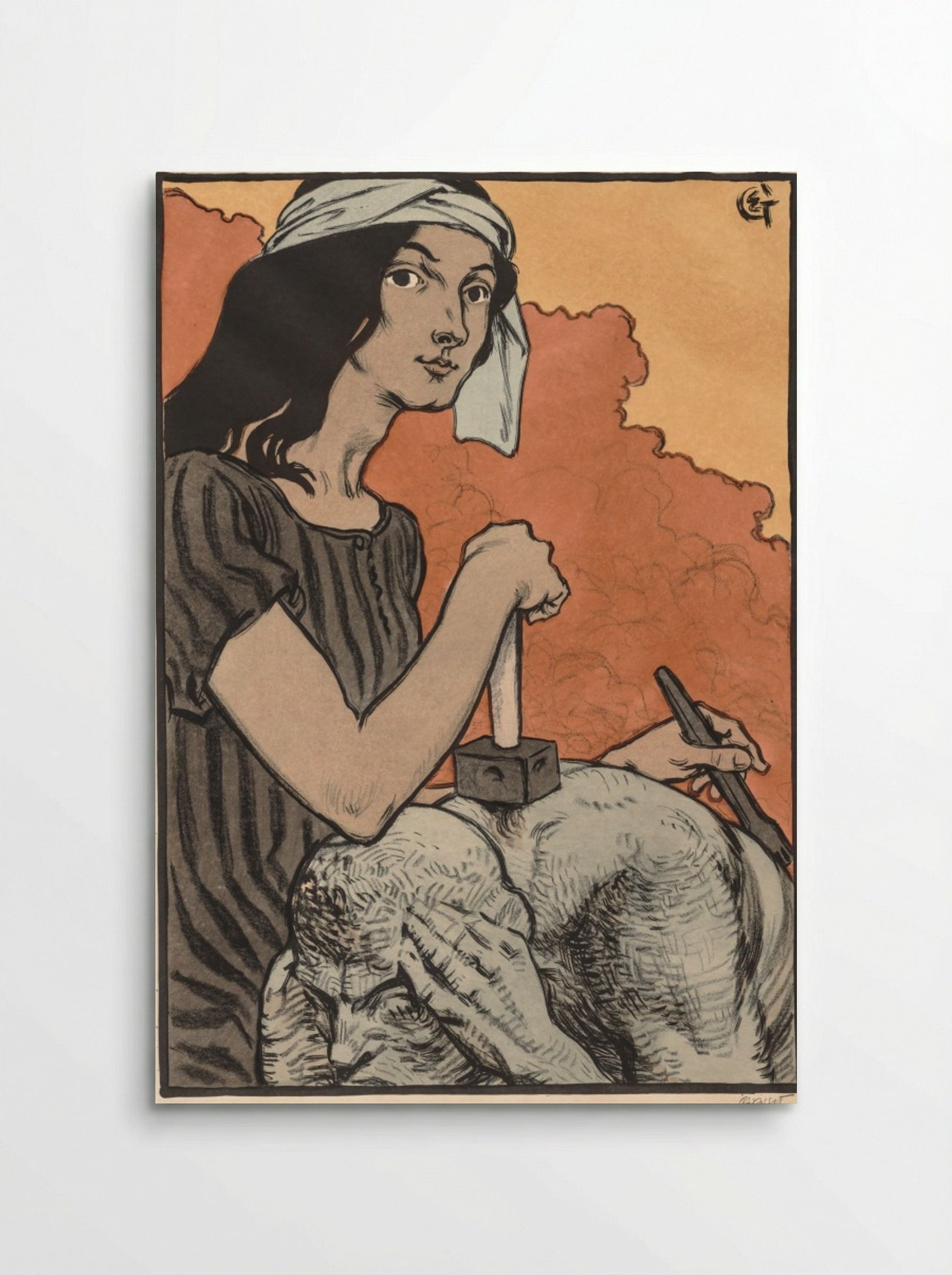 Sculptress - Eugène Grasset - Poster