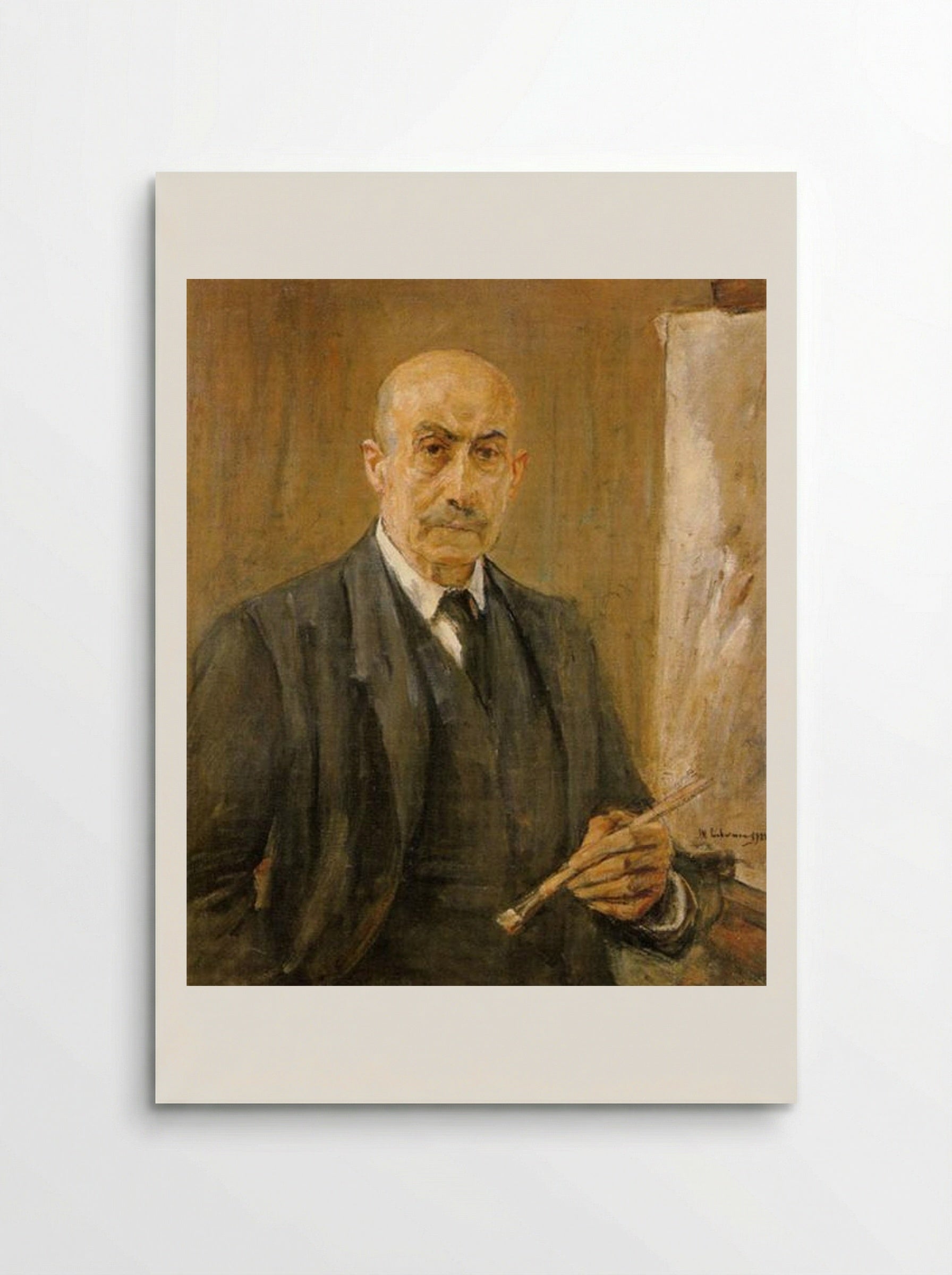 Self-Portrait with Palette - Max Liebermann - Poster