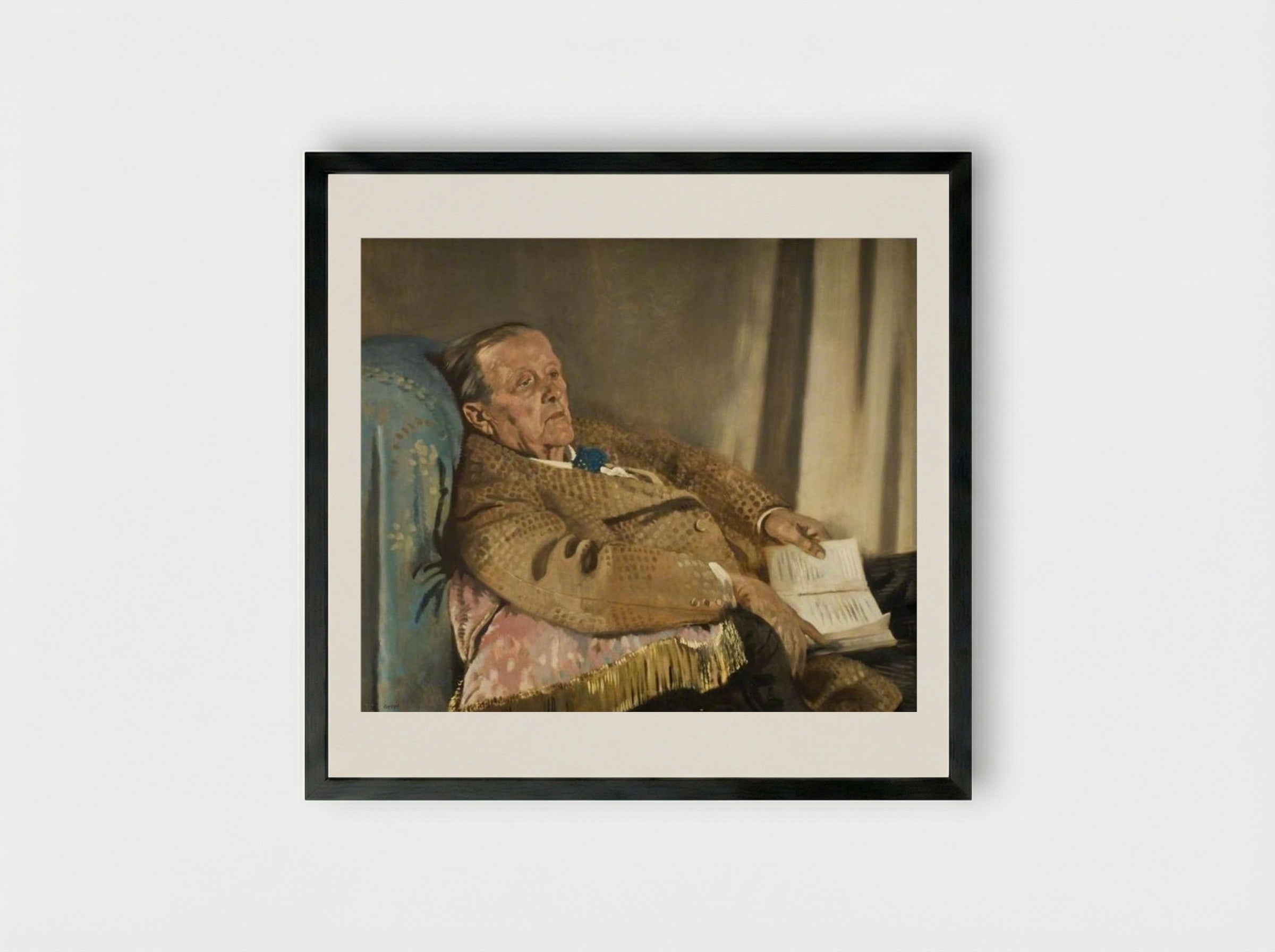 Sir Edwin Ray Lankester - William Orpen - Framed Print Black