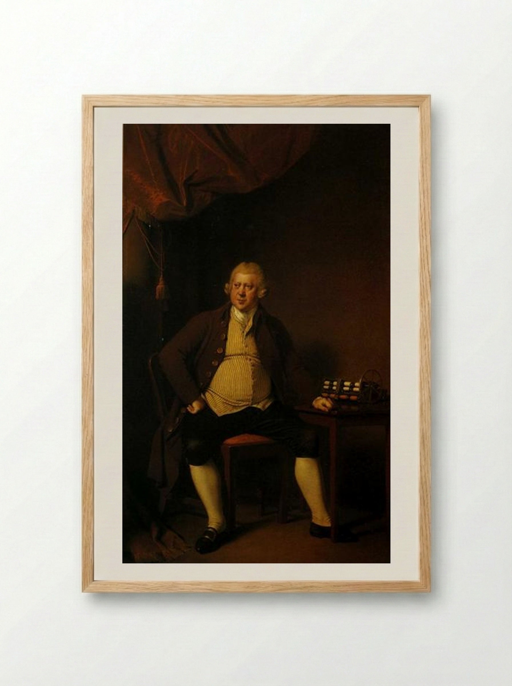Sir Richard Arkwright - Joseph Wright - Framed Print Wood
