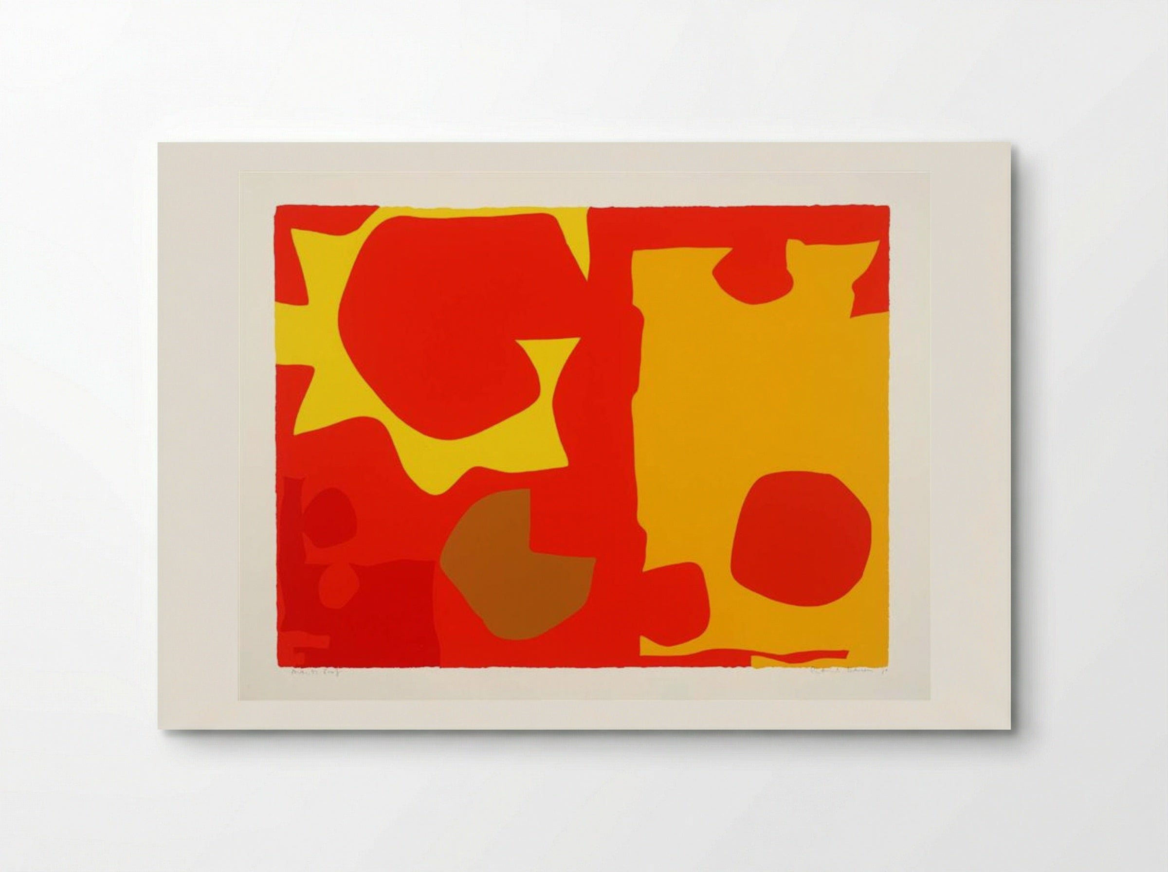 Six in Light Orange with Red in Yellow - Patrick Heron - Poster