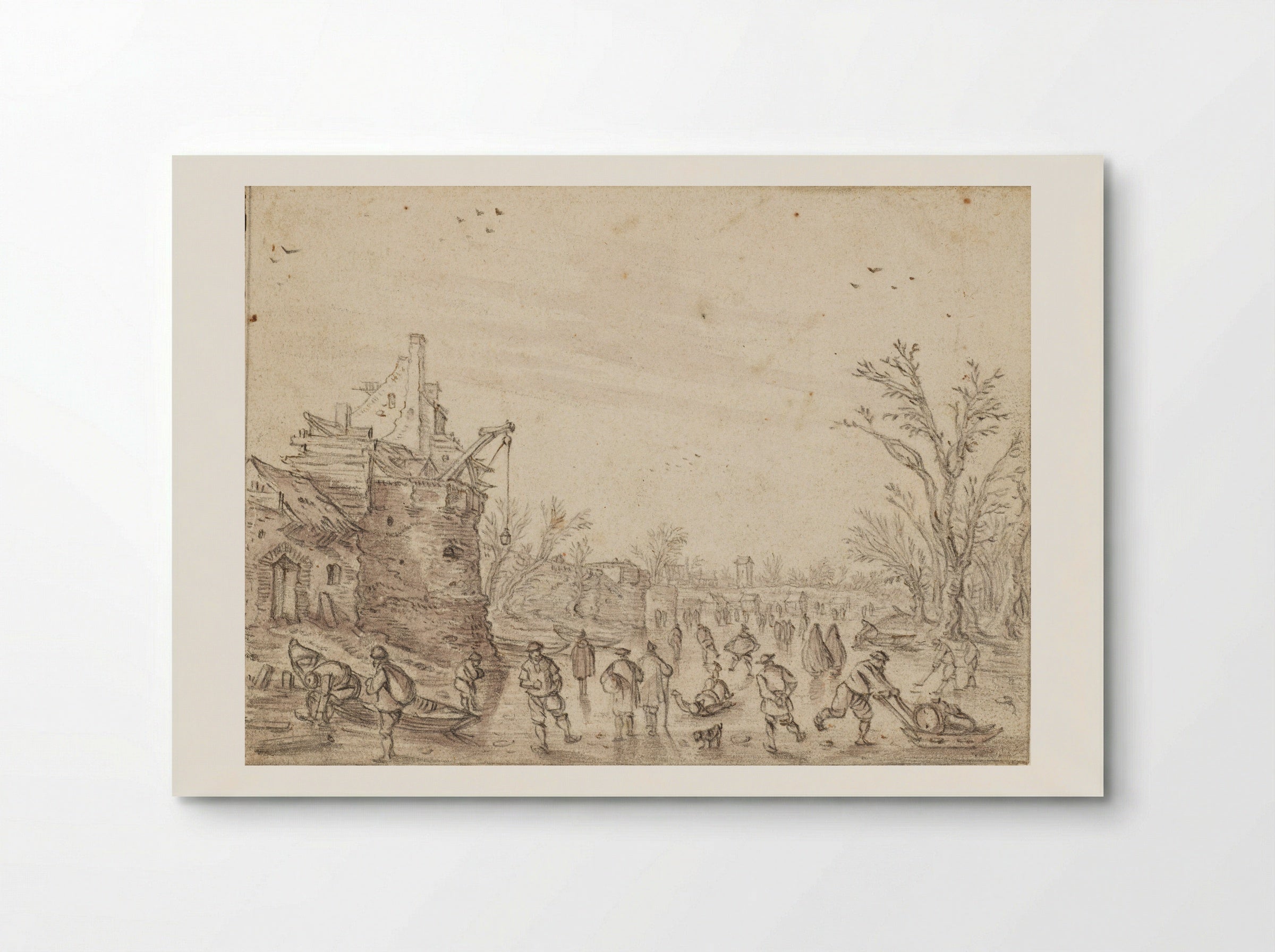 Skating Scene - Esaias van de Velde - Poster