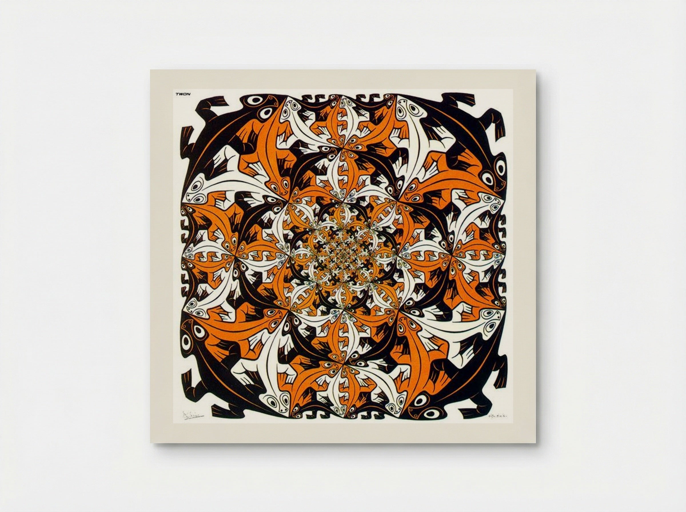 Smaller and Smaller - M.C. Escher - Poster