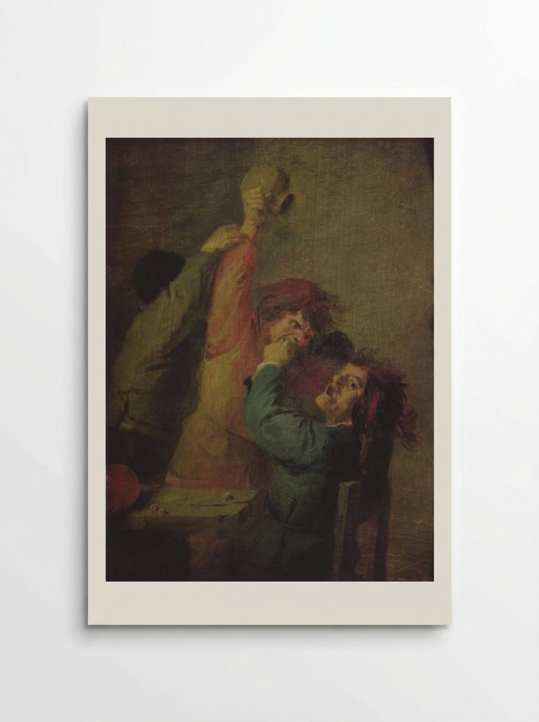 Smallholders Playing Dice - Adriaen Brouwer - Poster