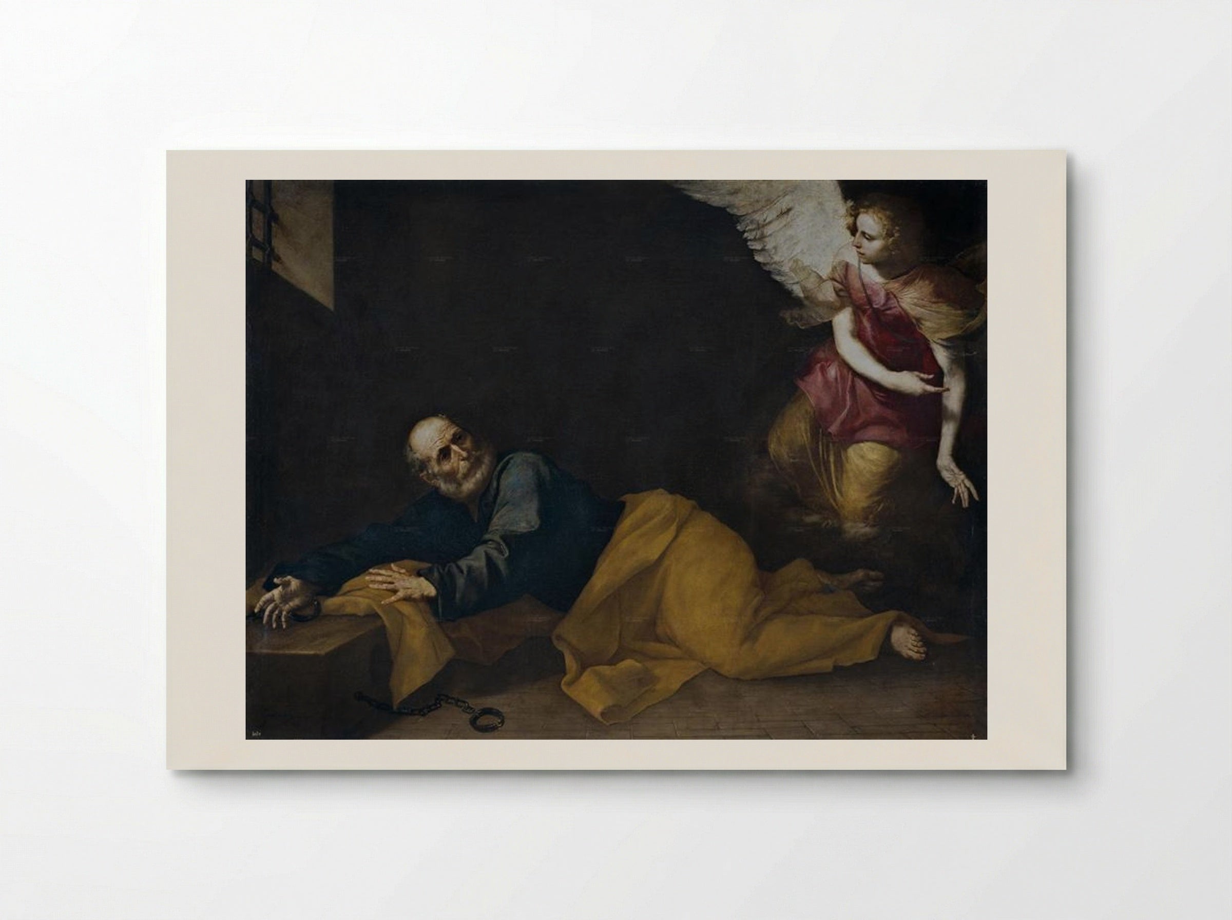 St. Peter Freed by an Angel - Jusepe de Ribera - Poster