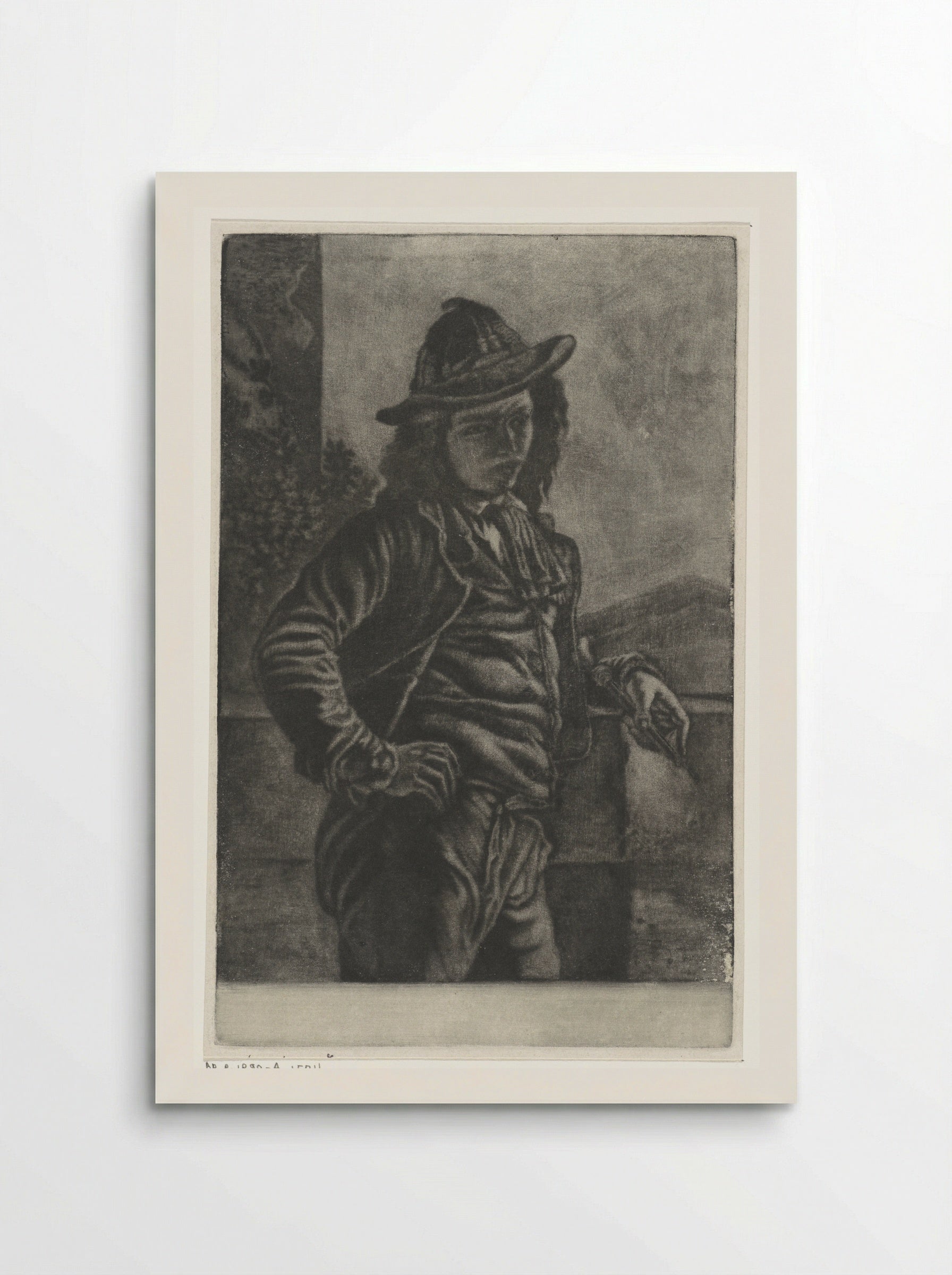 Staande jongen met een fluit - Eberhard Cornelis Rahms - Poster