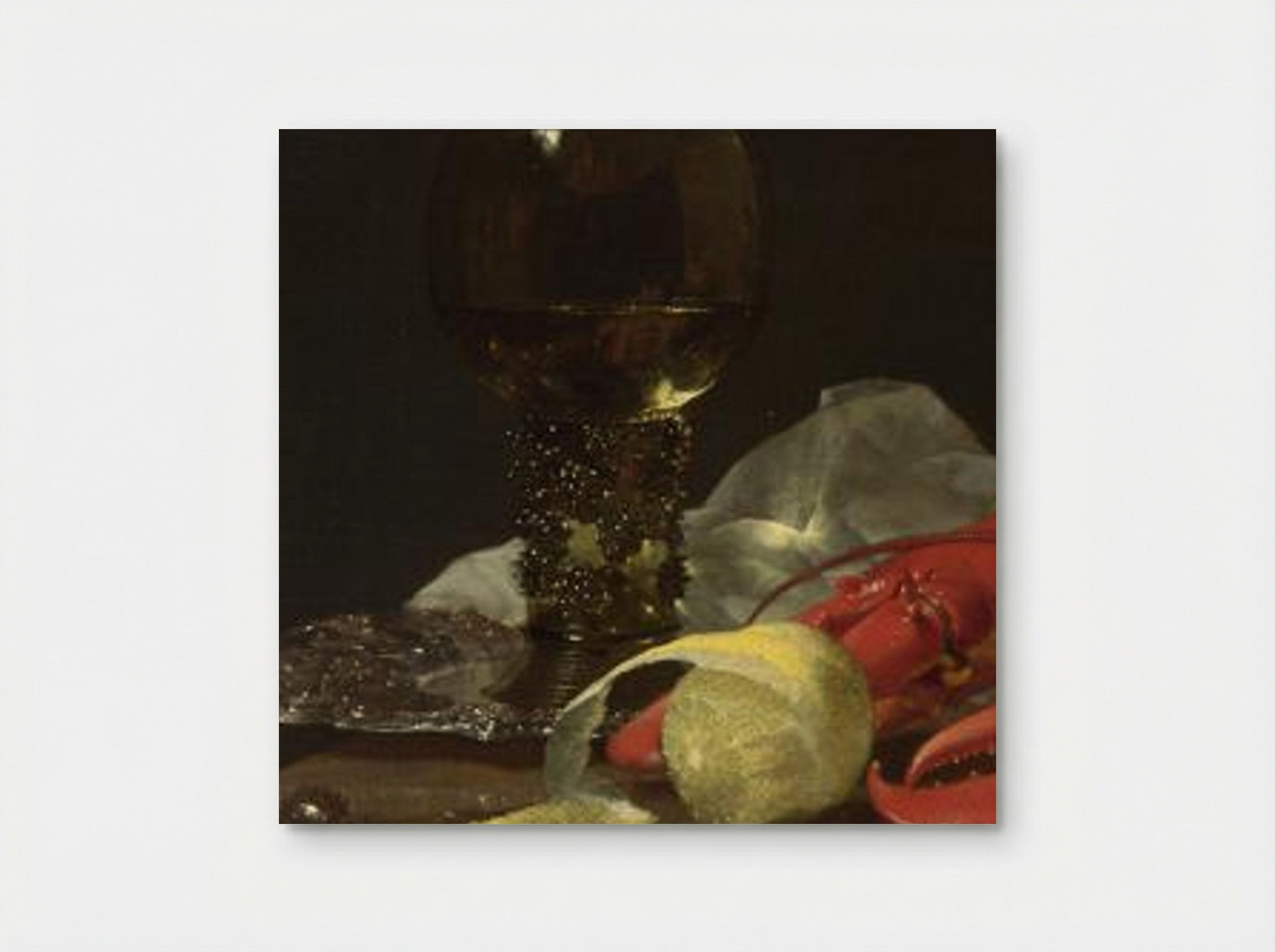 Still Life with Drinking-Horn (detail) - Willem Kalf - Poster
