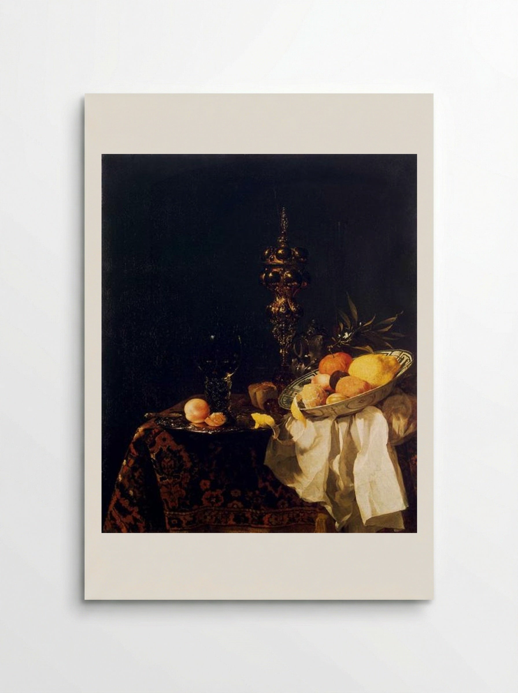 Still Life with Fruit and a Gilt Cup - Willem Kalf - Poster