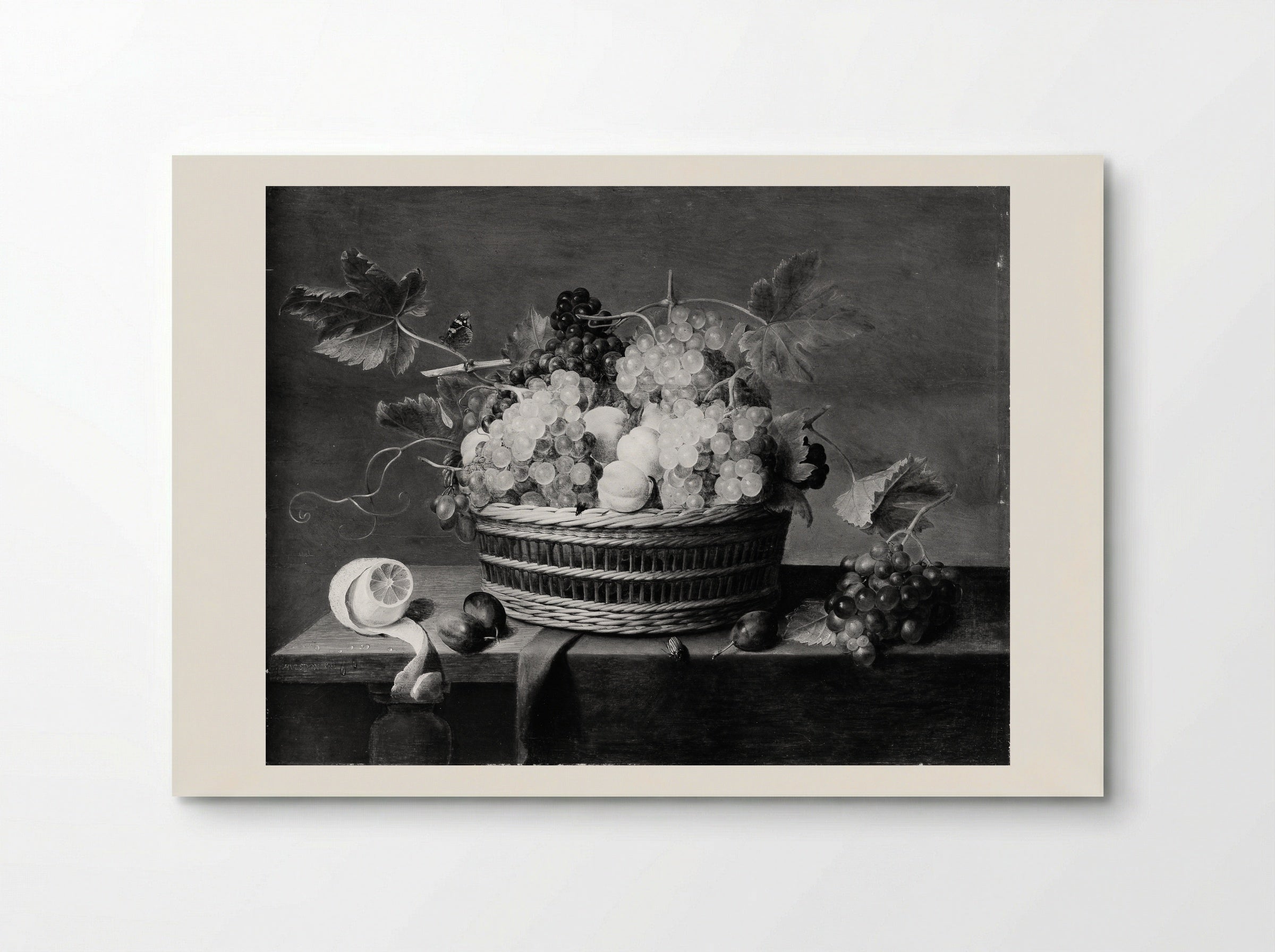 Still Life: A Basket of Grapes and Other Fruit - Jacob van Hulsdonck - Poster