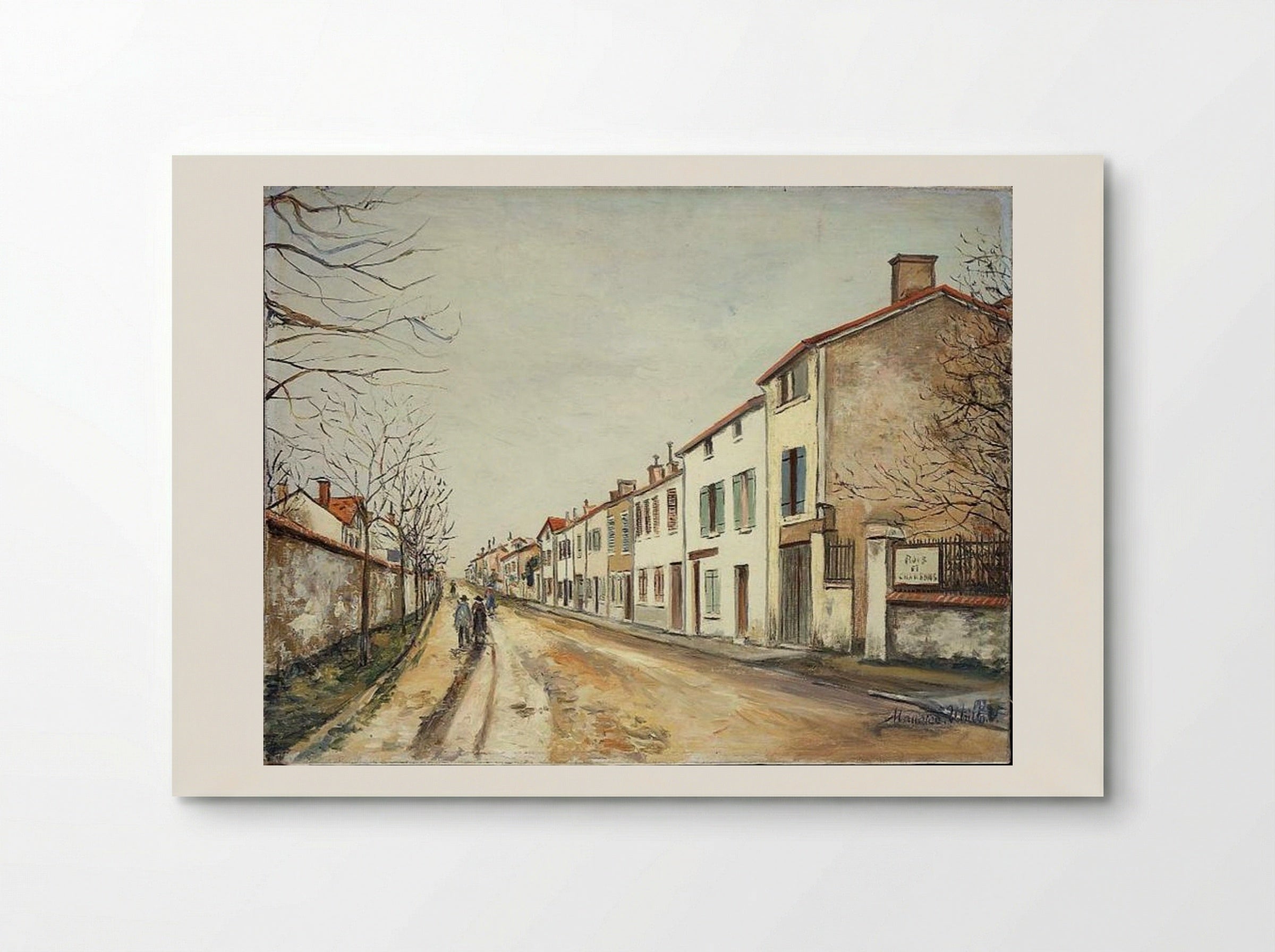 Street Scene - Maurice Utrillo - Poster
