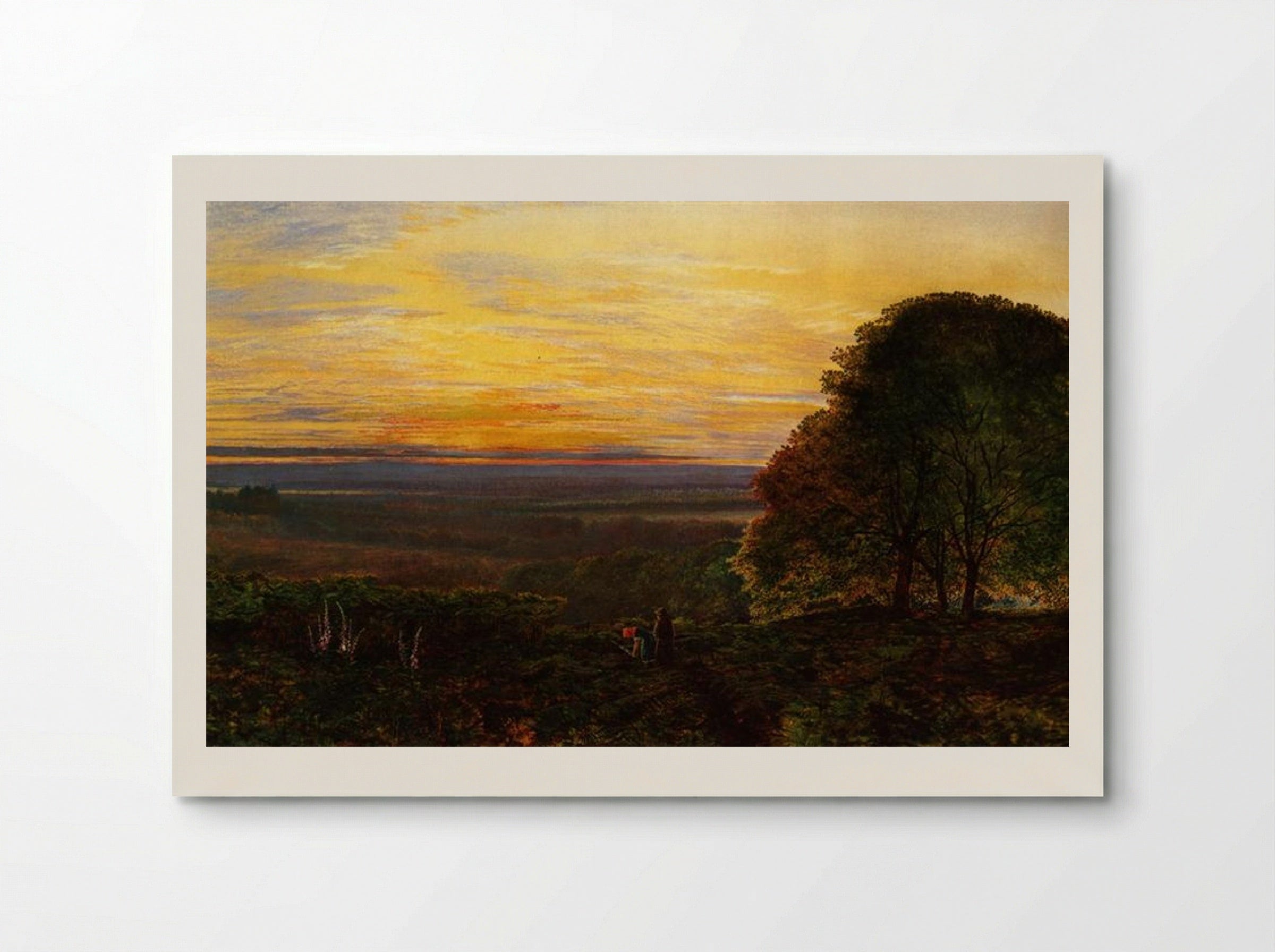 Sunset from Chilworth Common, Hampshire - John Atkinson Grimshaw - Poster