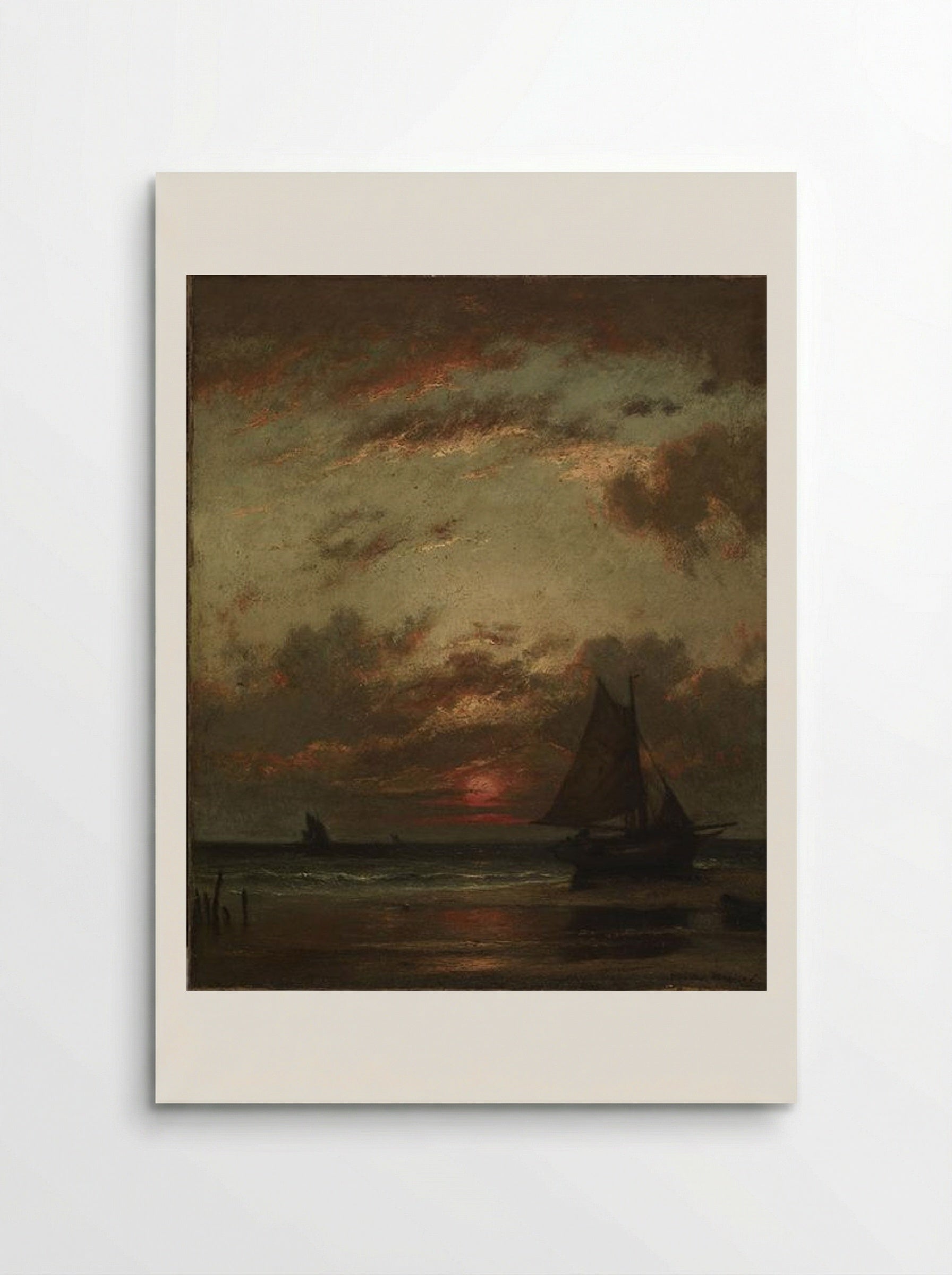 Sunset on the Coast - Jules Dupré - Poster