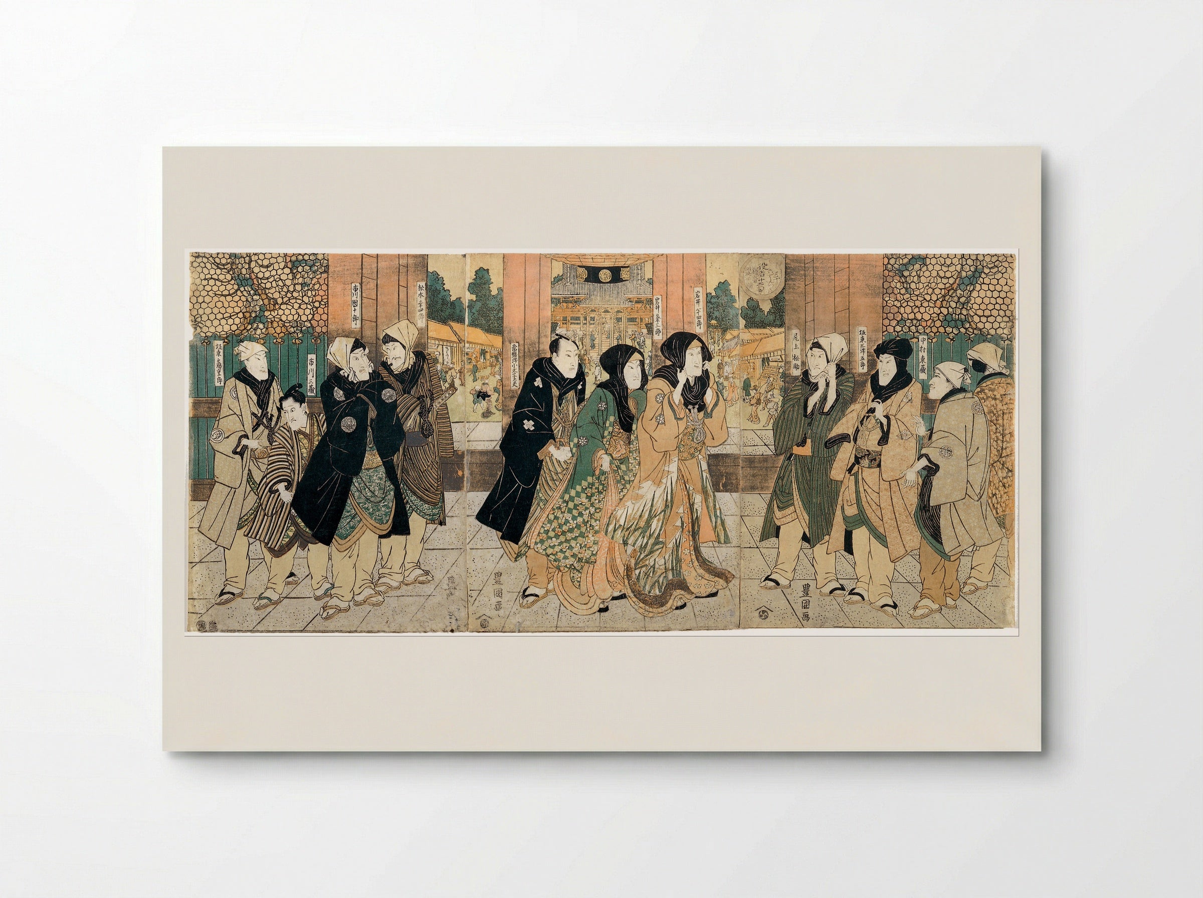 The Actor Ōtani Tomoemon in the Role of Ono Sadakurō - Utagawa Toyokuni I - Poster
