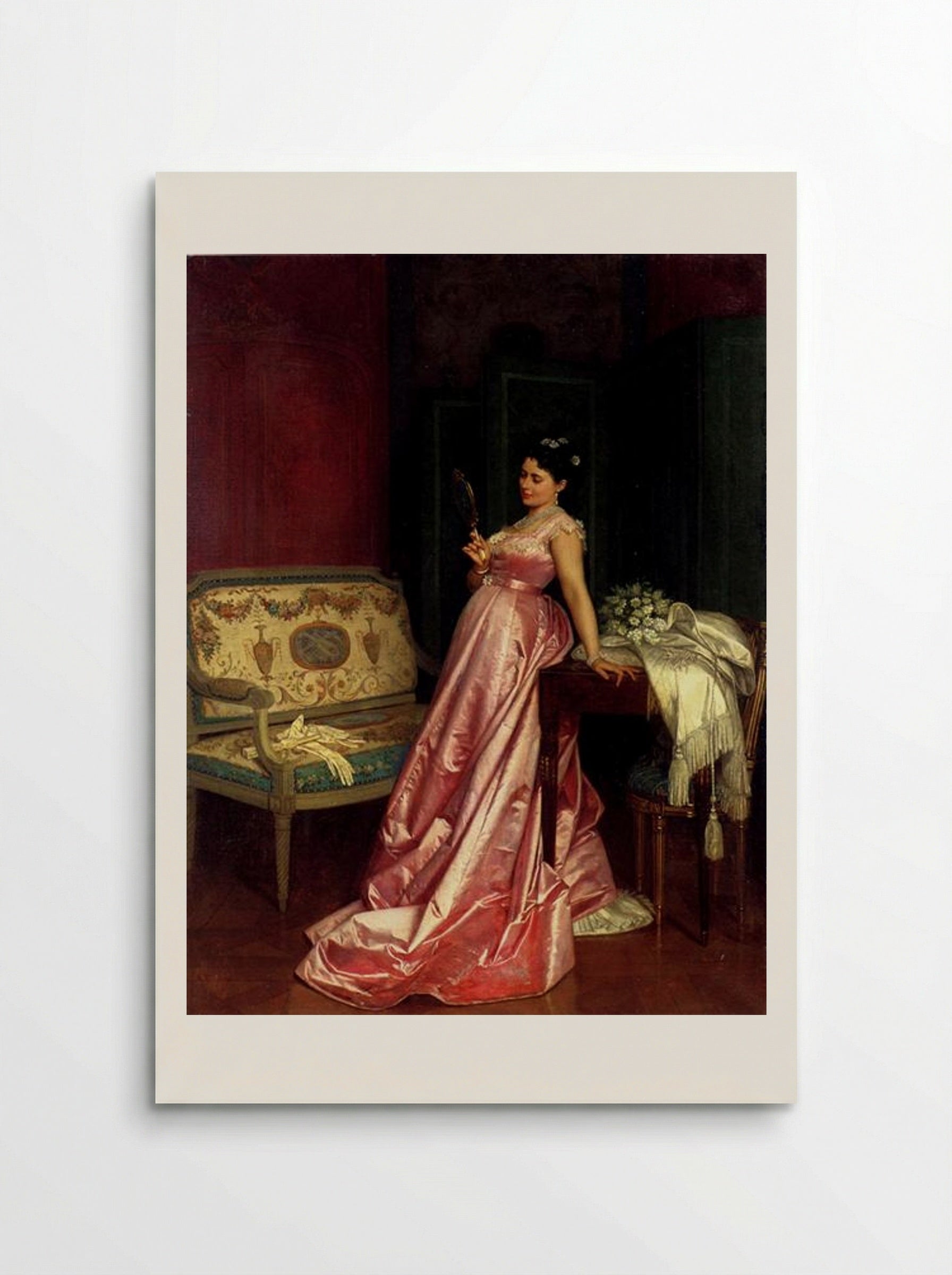 The Admiring Glance - Auguste Toulmouche - Poster