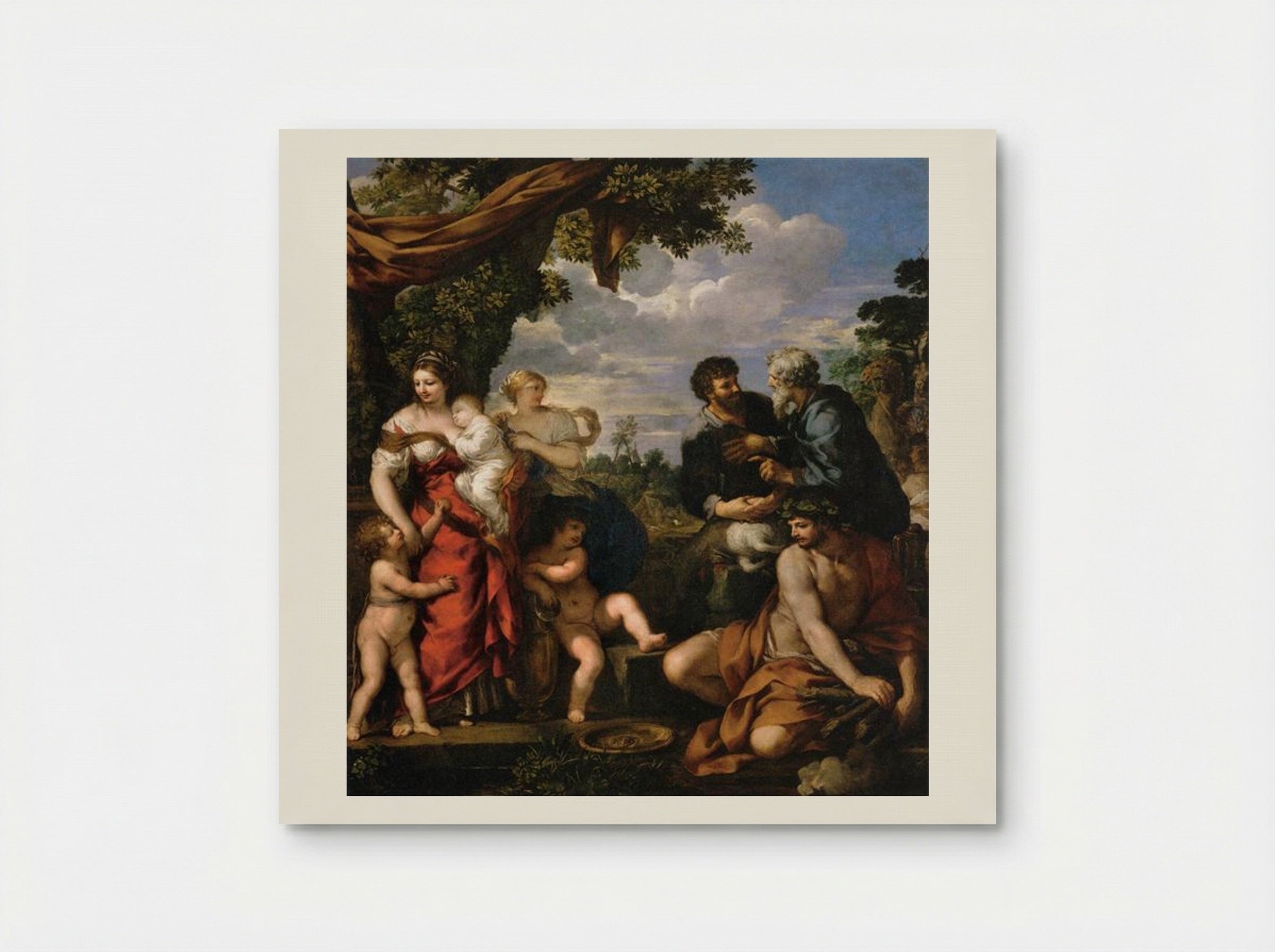 The Alliance of Jacob and Laban - Pietro da Cortona - Poster
