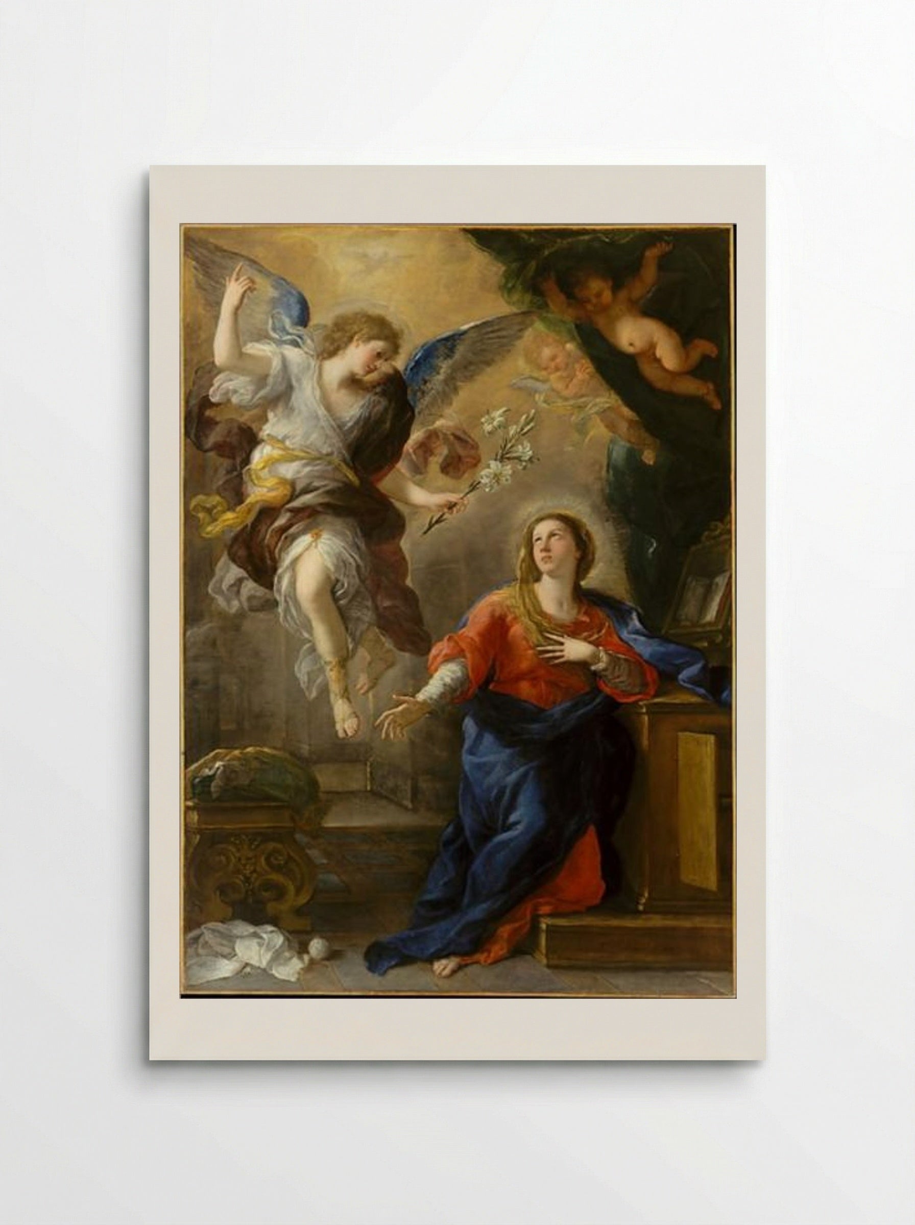 The Annunciation - Luca Giordano - Poster
