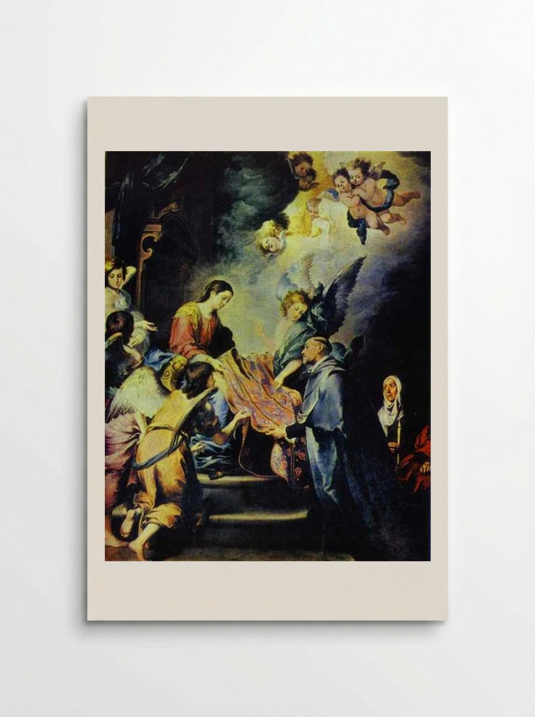 The Apparition of the Virgin to Saint Ildefonsus - Bartolomé Esteban Murillo - Poster