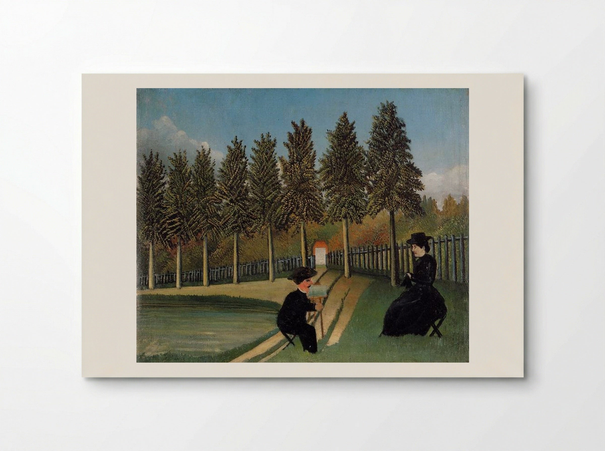 The Artist Painting his Wife - Henri Rousseau - Poster