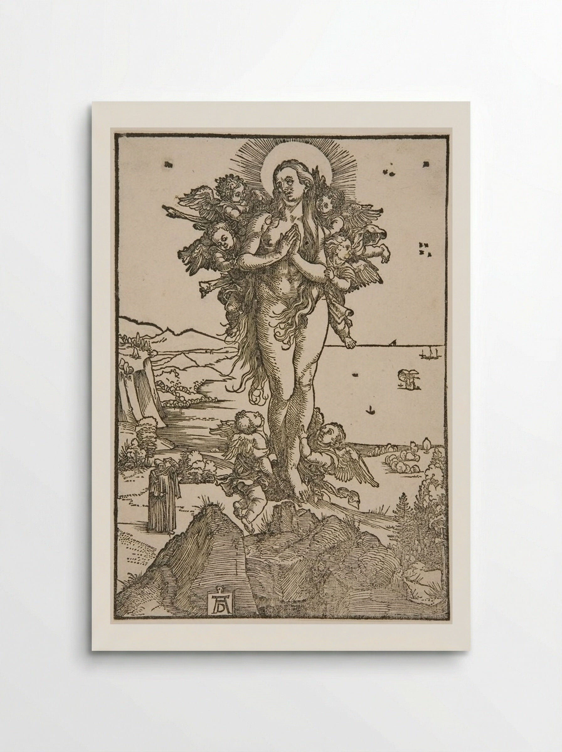 The Assumption of Saint Mary Magdalene - Albrecht Dürer - Poster