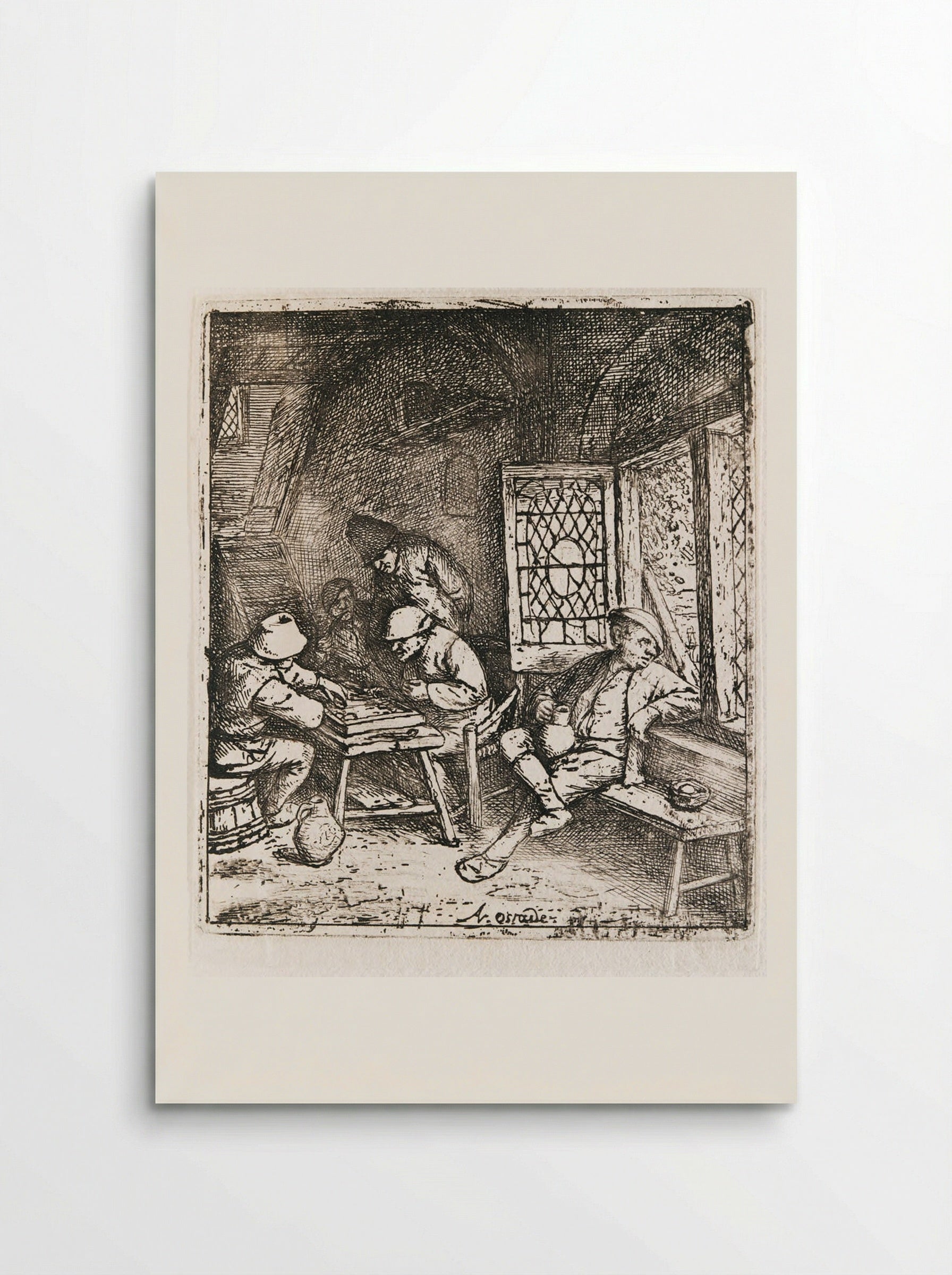 The Backgammon Players - Adriaen van Ostade - Poster