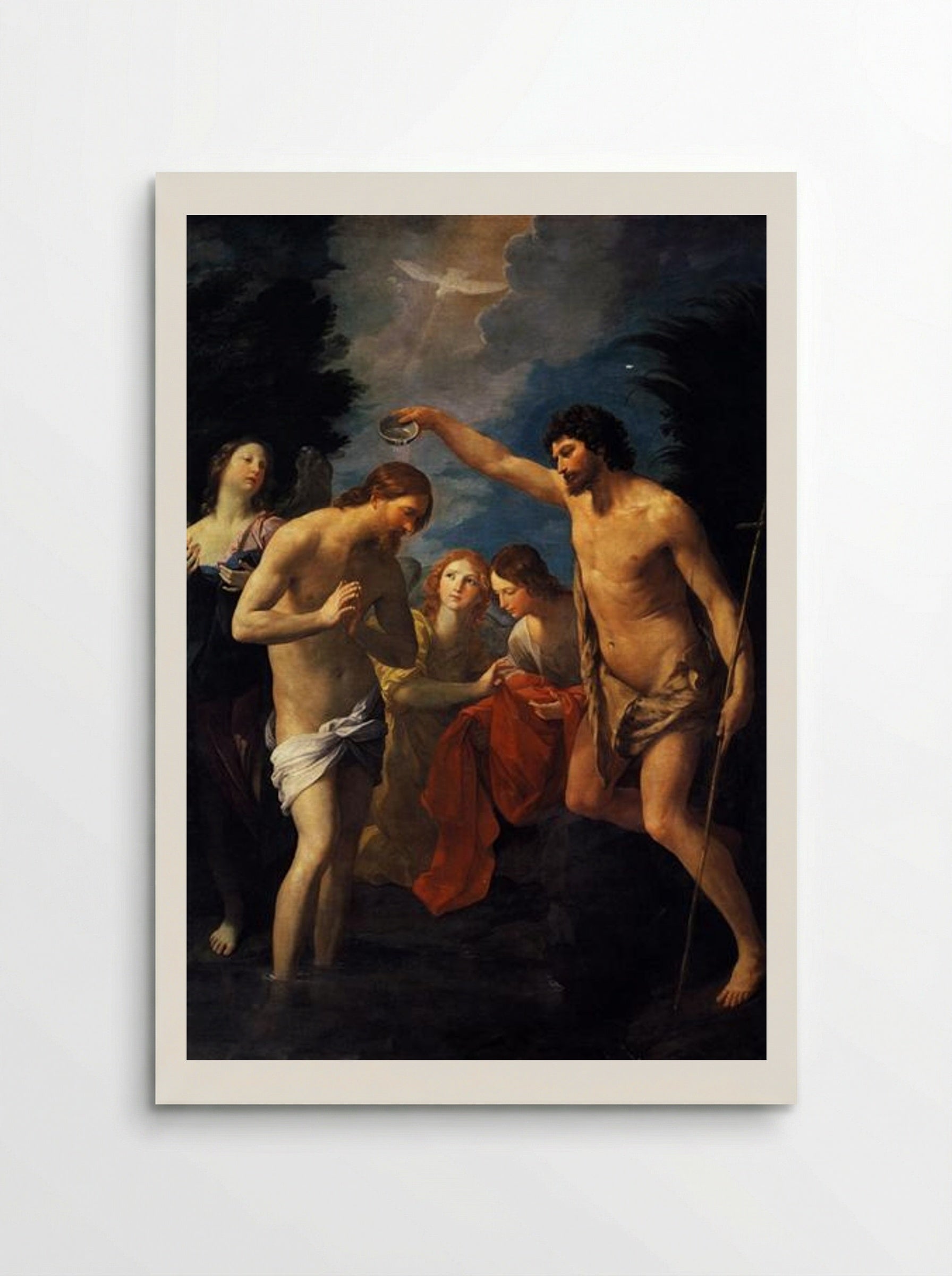 The Baptism of Christ - Guido Reni - Poster