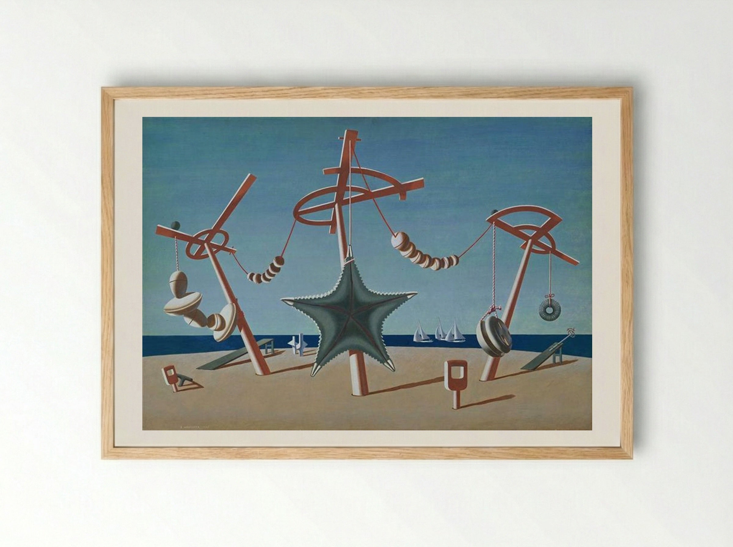 The Beached Margin - Edward Wadsworth - Framed Print Wood