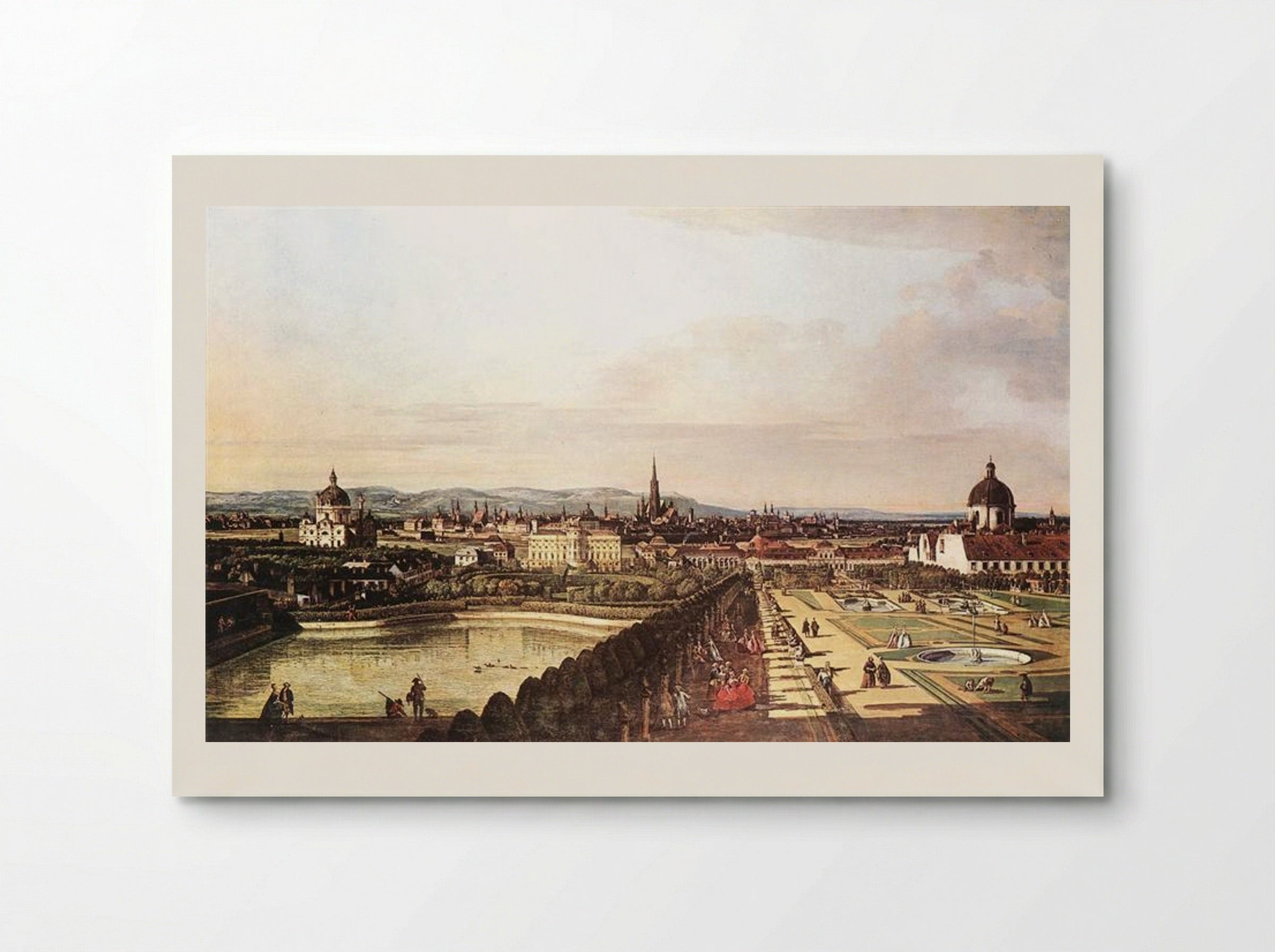 The Belvedere from Gesehen, Vienna - Bernardo Bellotto - Poster