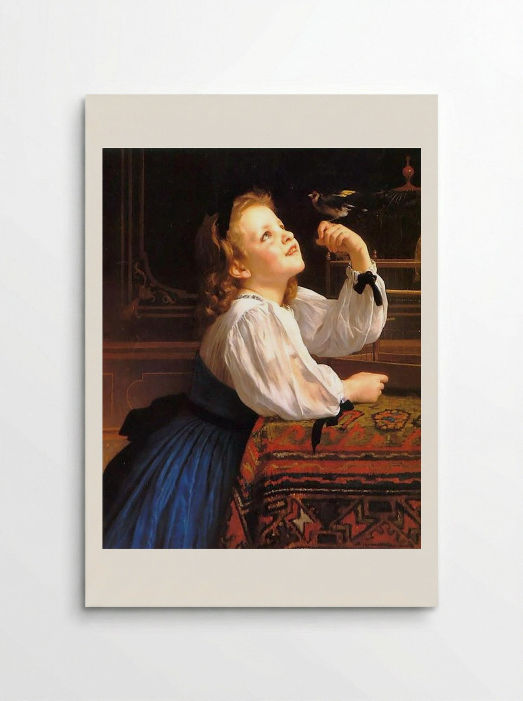 The Bird Chéri - William-Adolphe Bouguereau - Poster