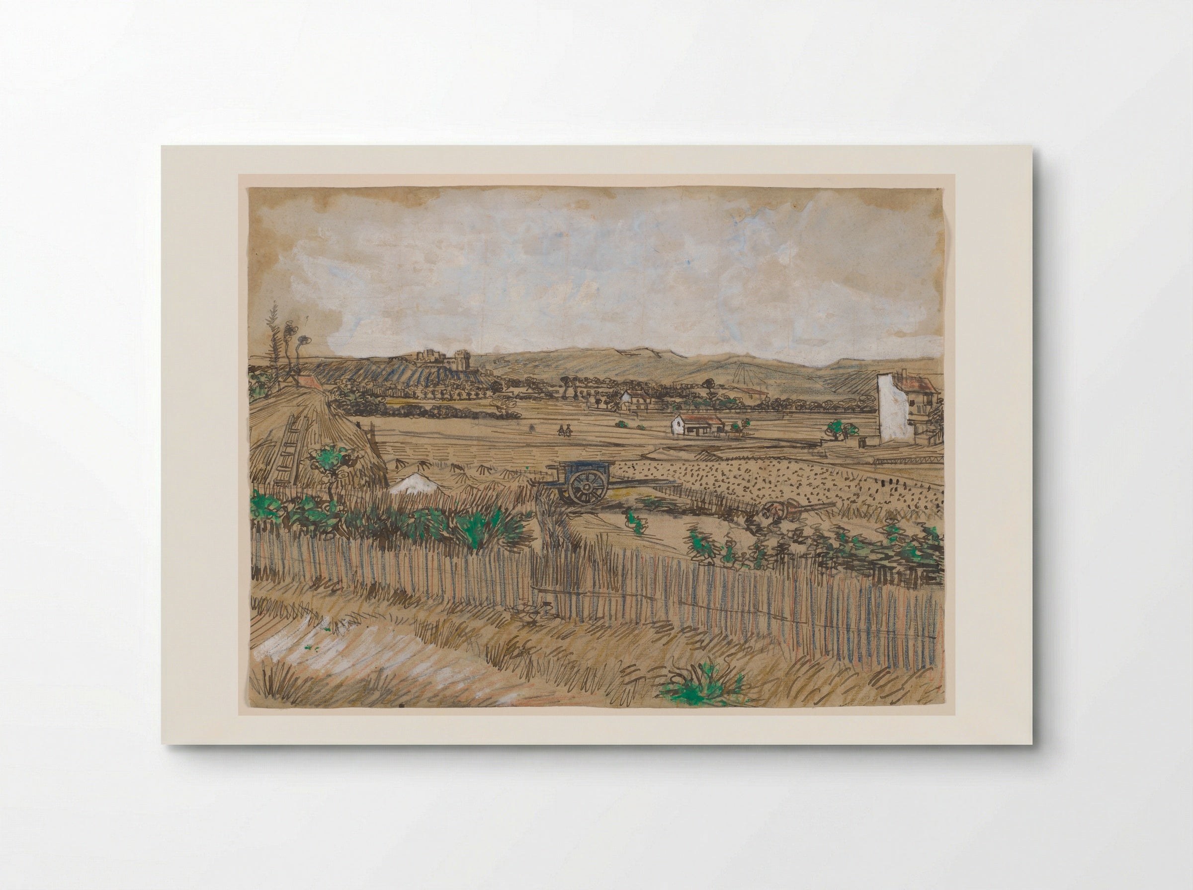 The Blue Cart - Vincent van Gogh - Poster